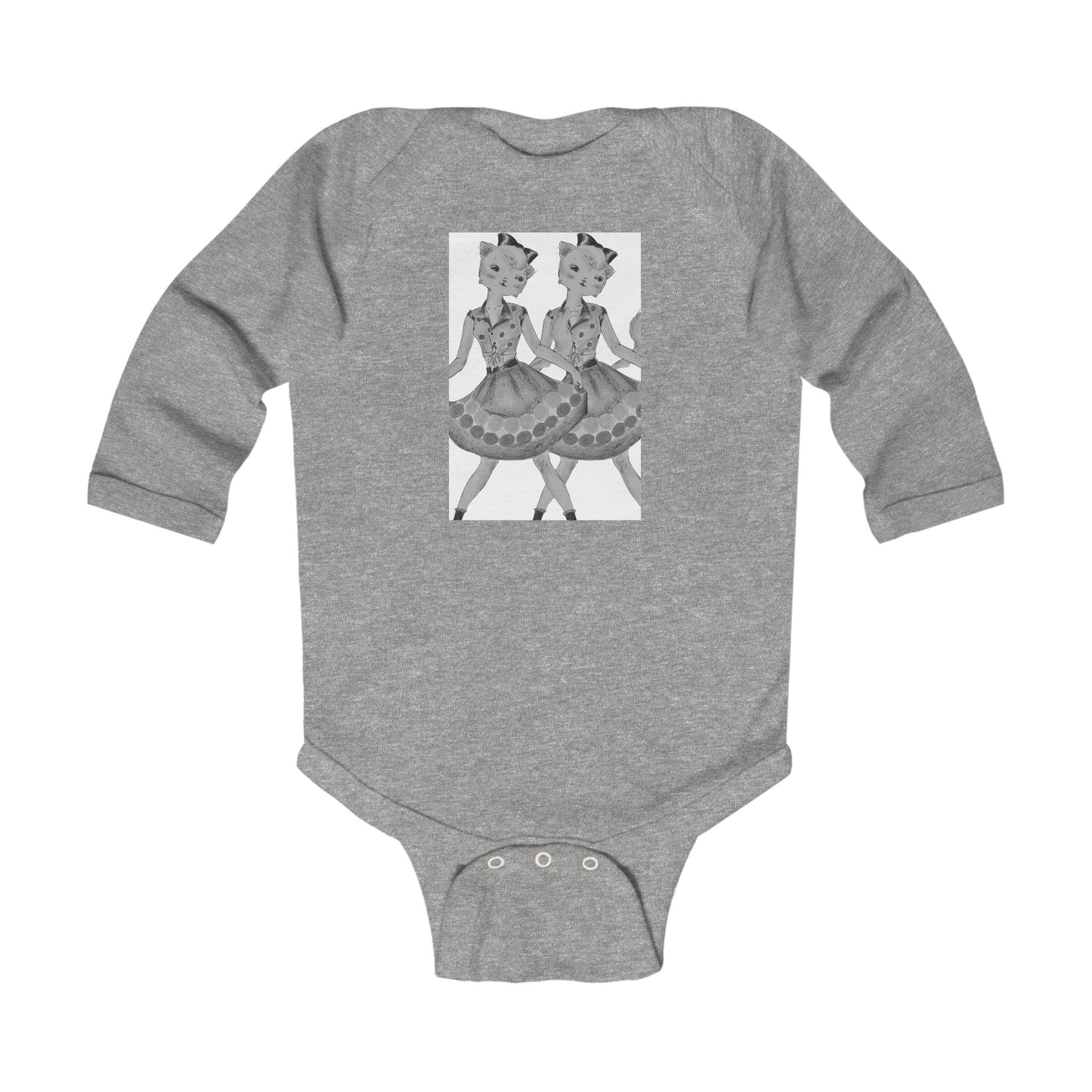 Maddie, Maddie - Dancing Kitties - Softest Cotton Bodysuit for Dancing Babies