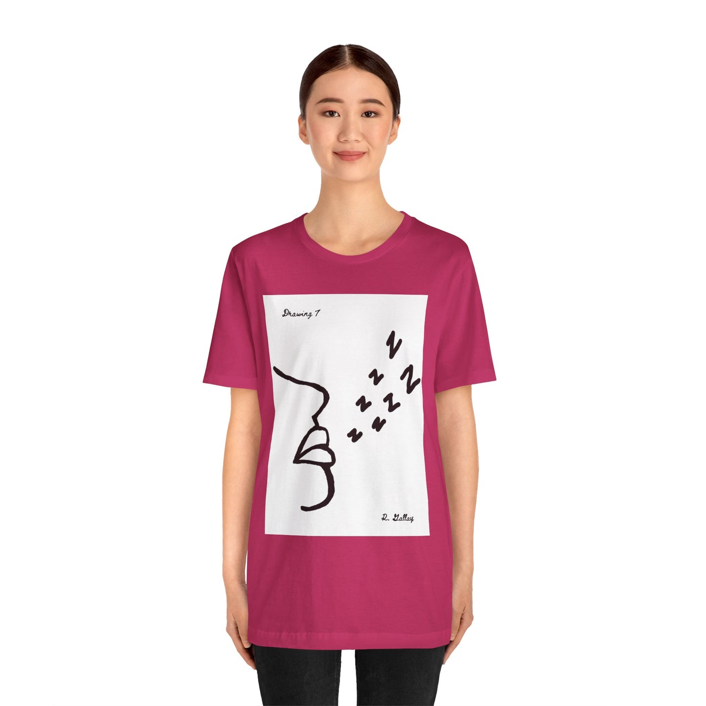 Dark Squiggles & Prose 7 by R. Gallay - Cozy Unisex Heavy Cotton Tee For Days of Ennui