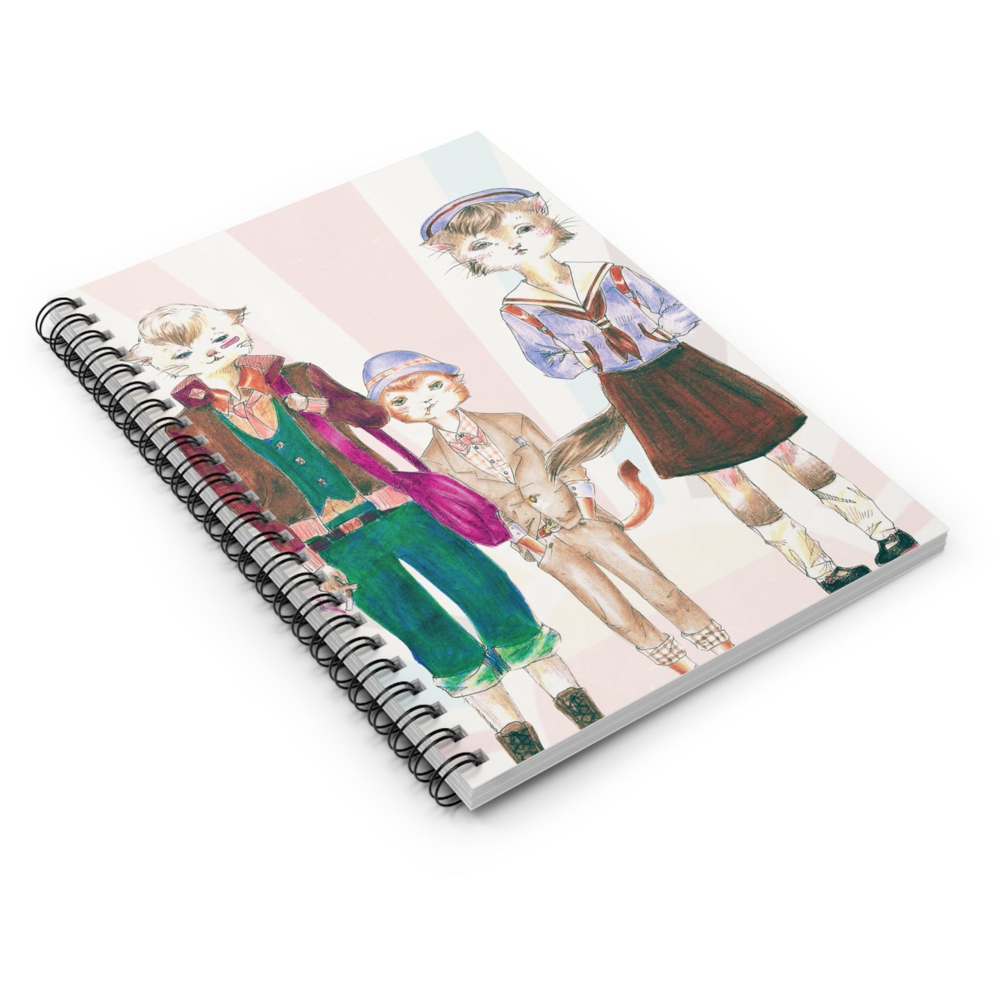 Les Halles Kitties - Reality Doesn't Impress Me Lined Notebook For Random Thoughts