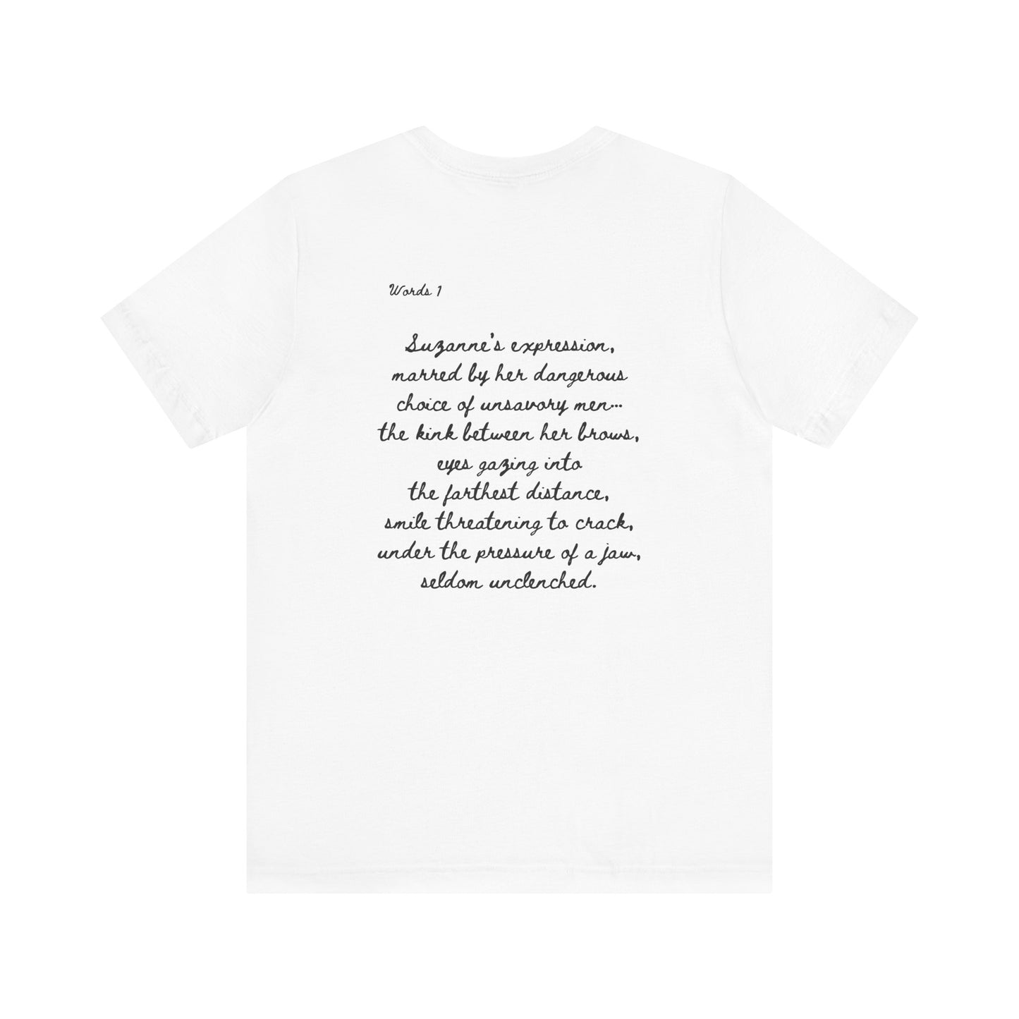 Dark Squiggles & Prose 1 by R. Gallay - Cozy Unisex Heavy Cotton Tee For Days of Ennui