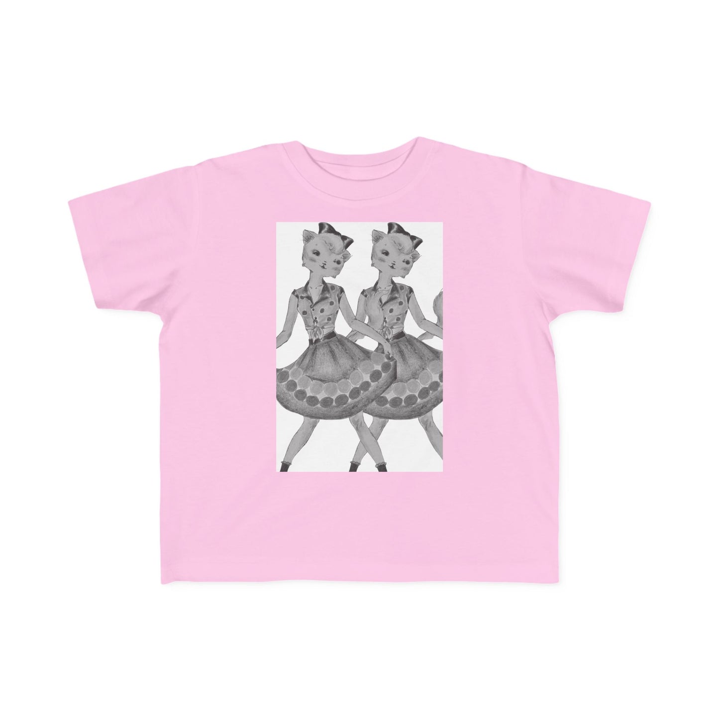 Maddie, Maddie - Dancing Kitties - Toddler's Jersey Tee for Running, Playing & Dancing with Style