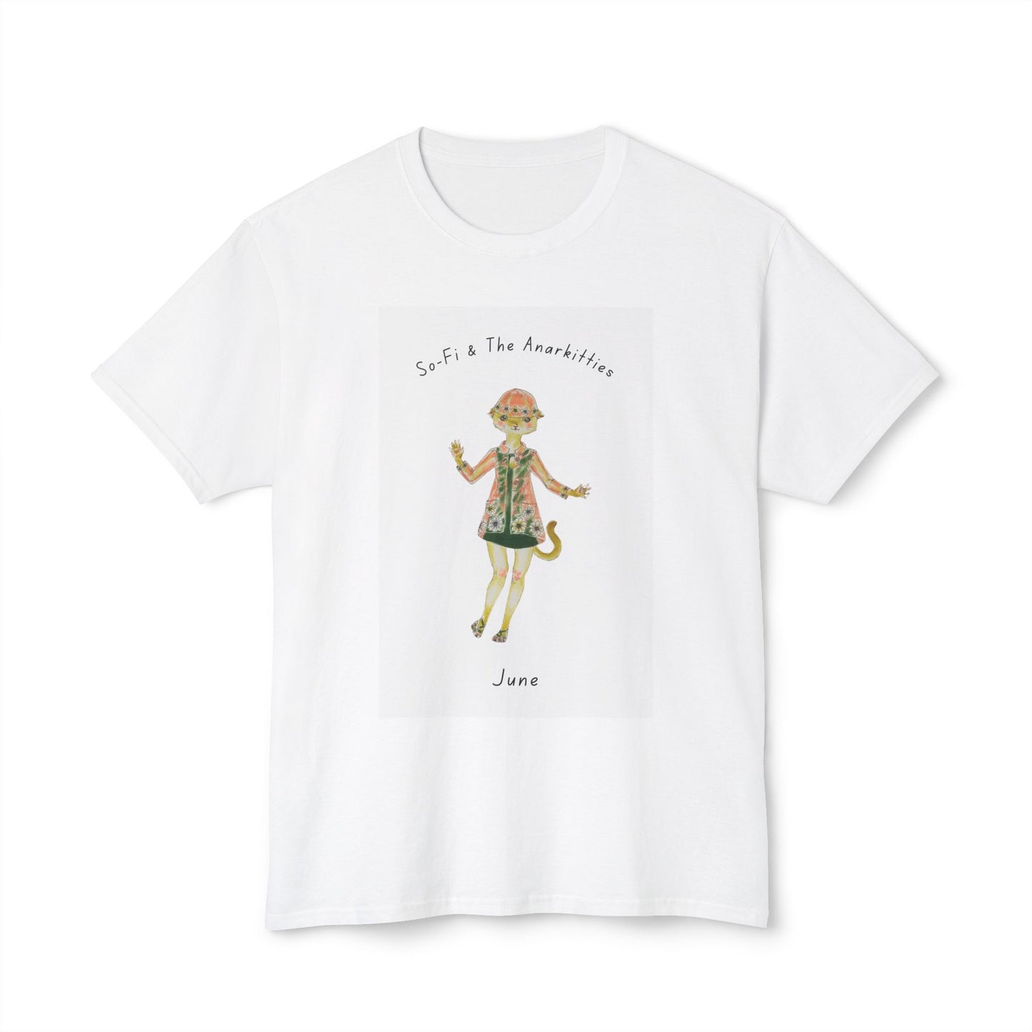 June of So-Fi & The Anarkitties - Cozy Cotton Tee for Everyday and Beyond