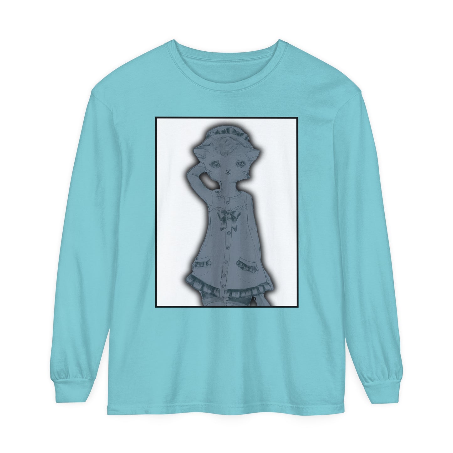 Ghost Cats of Venice - Winter is Upon Us - Cozy Ring-Spun Cotton Jersey Long Sleeve Tee