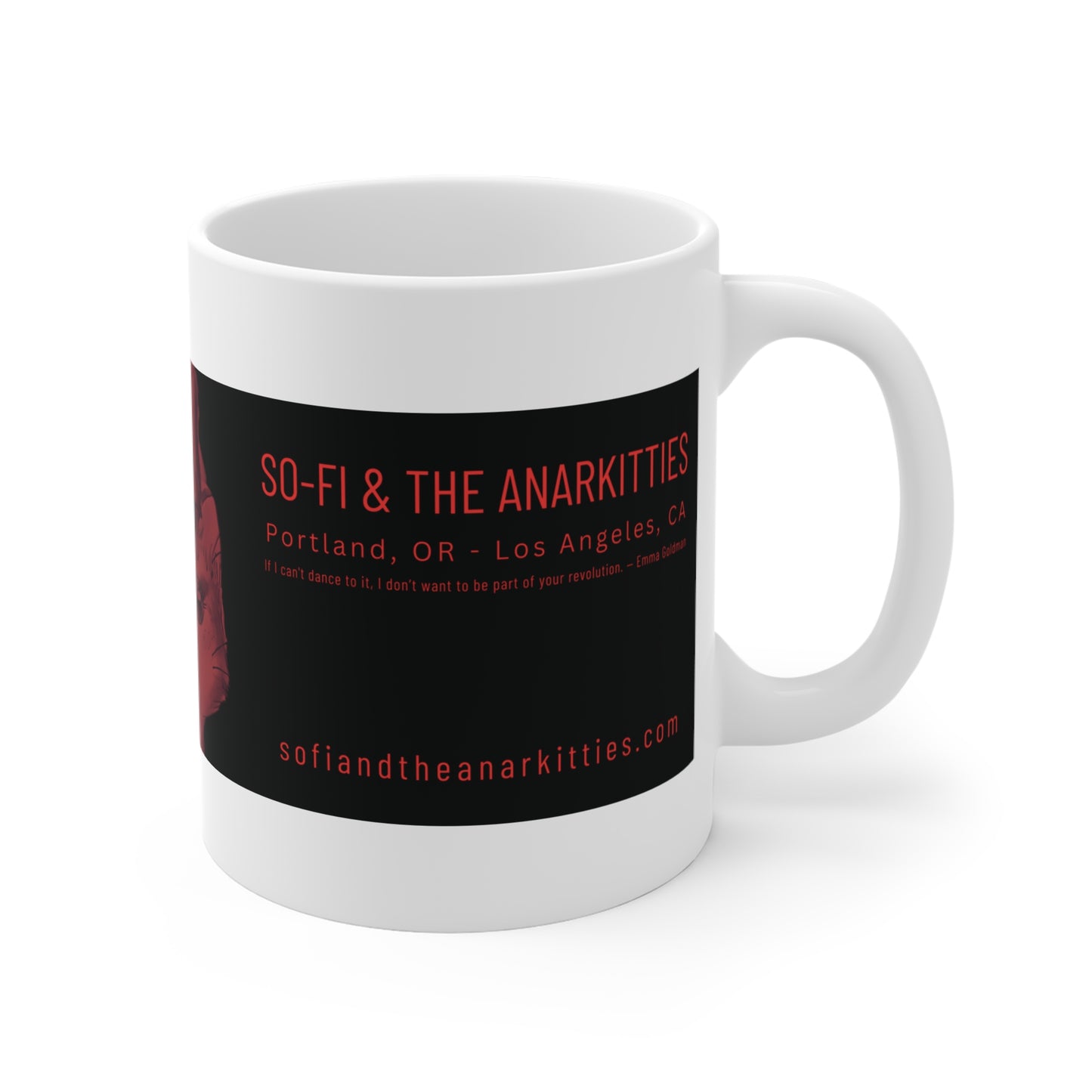 So-Fi & The Anarkitties - Vermillion Branded Morning Coffee Mug 11oz