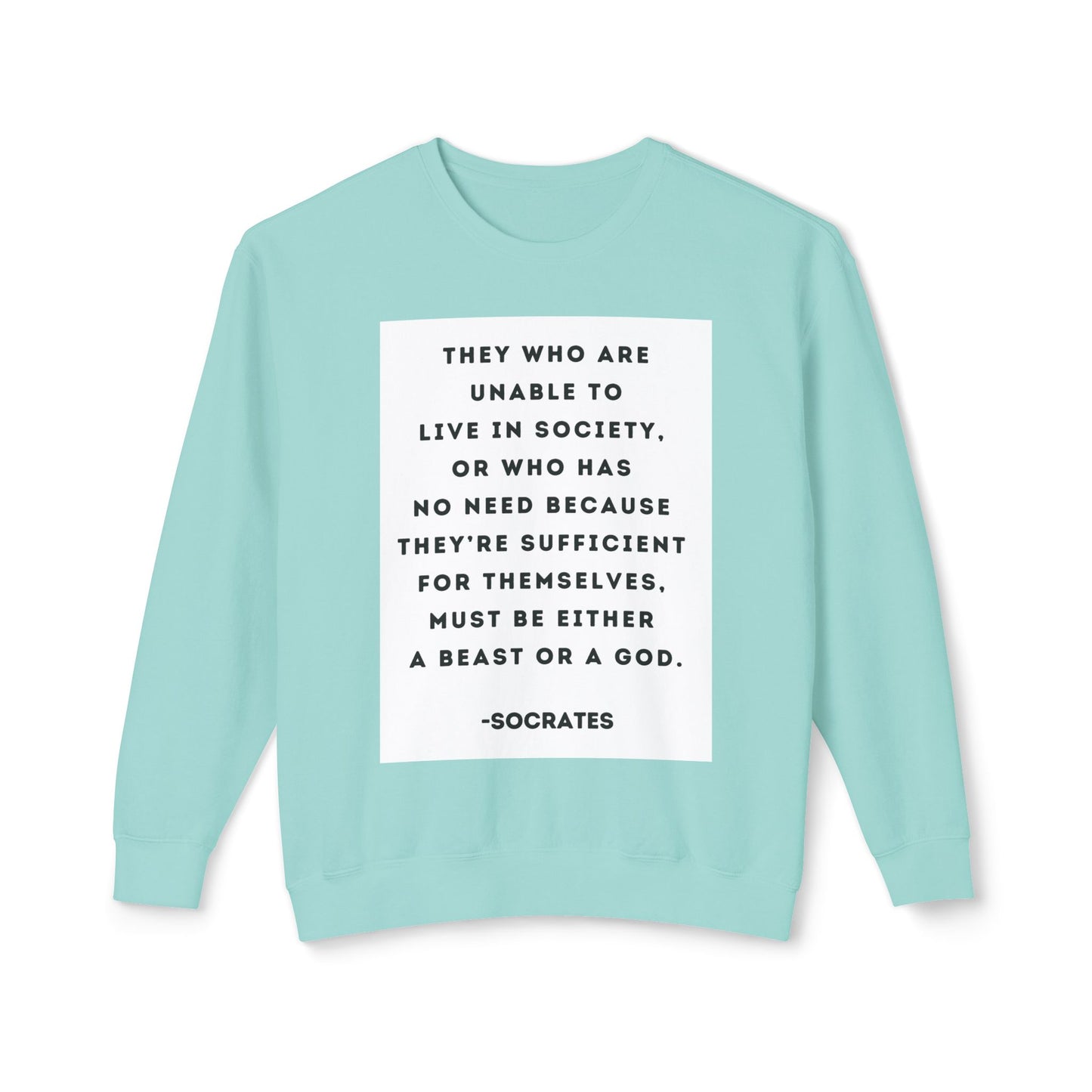 Socrates - Beast or God - Cozy Ring-Spun Sweatshirt For Suffragettes