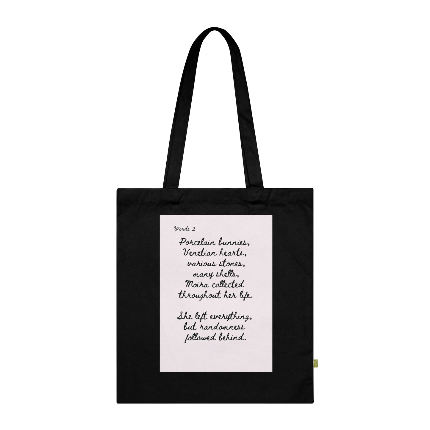 Dark Squiggles & Prose 2 by R. Gallay - Organic Cotton Tote Bag For Days Of Ennui