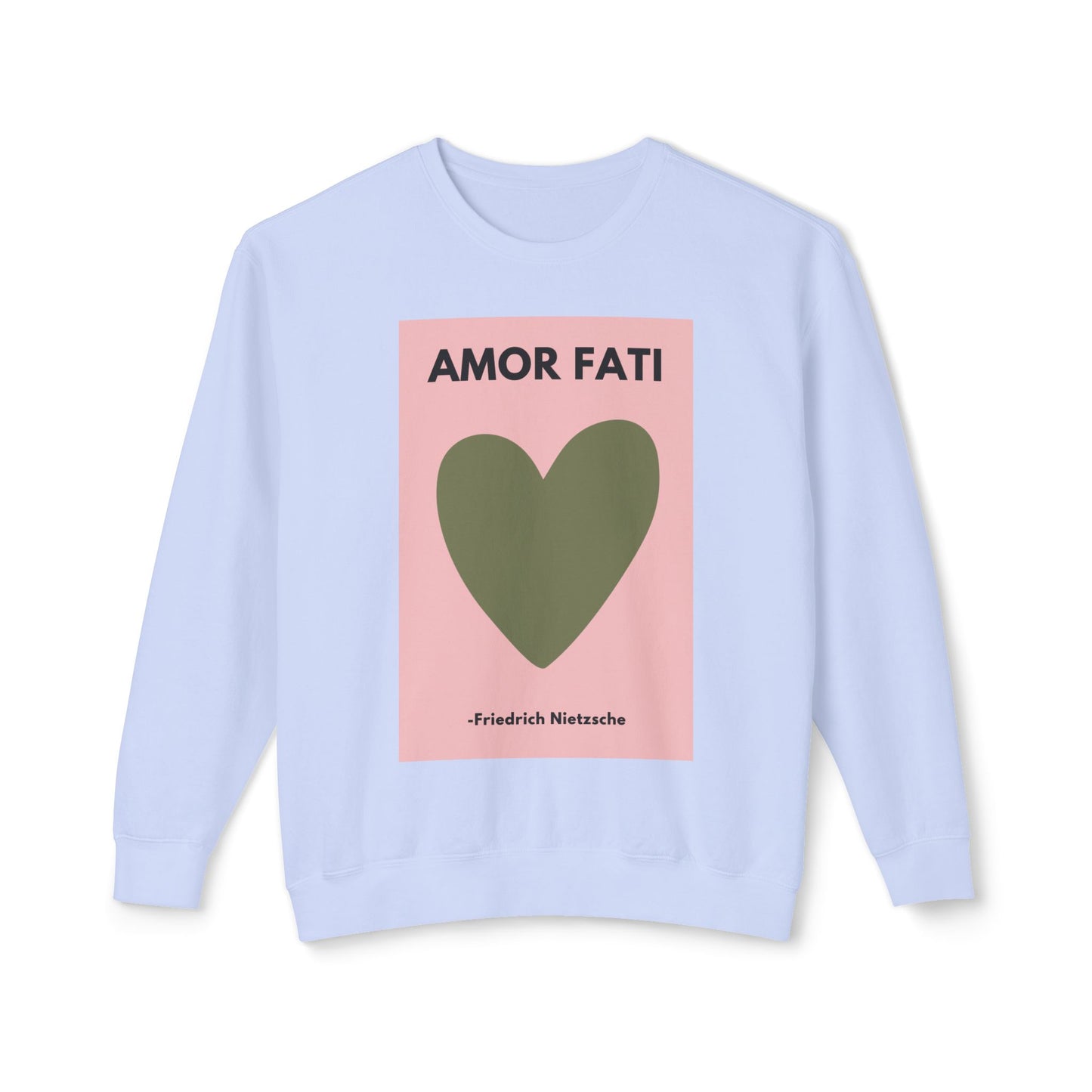 Amor Fati - Amor Fati - Love of Fate -  Cozy Ring-Spun Sweatshirt For Brooding Existentialists