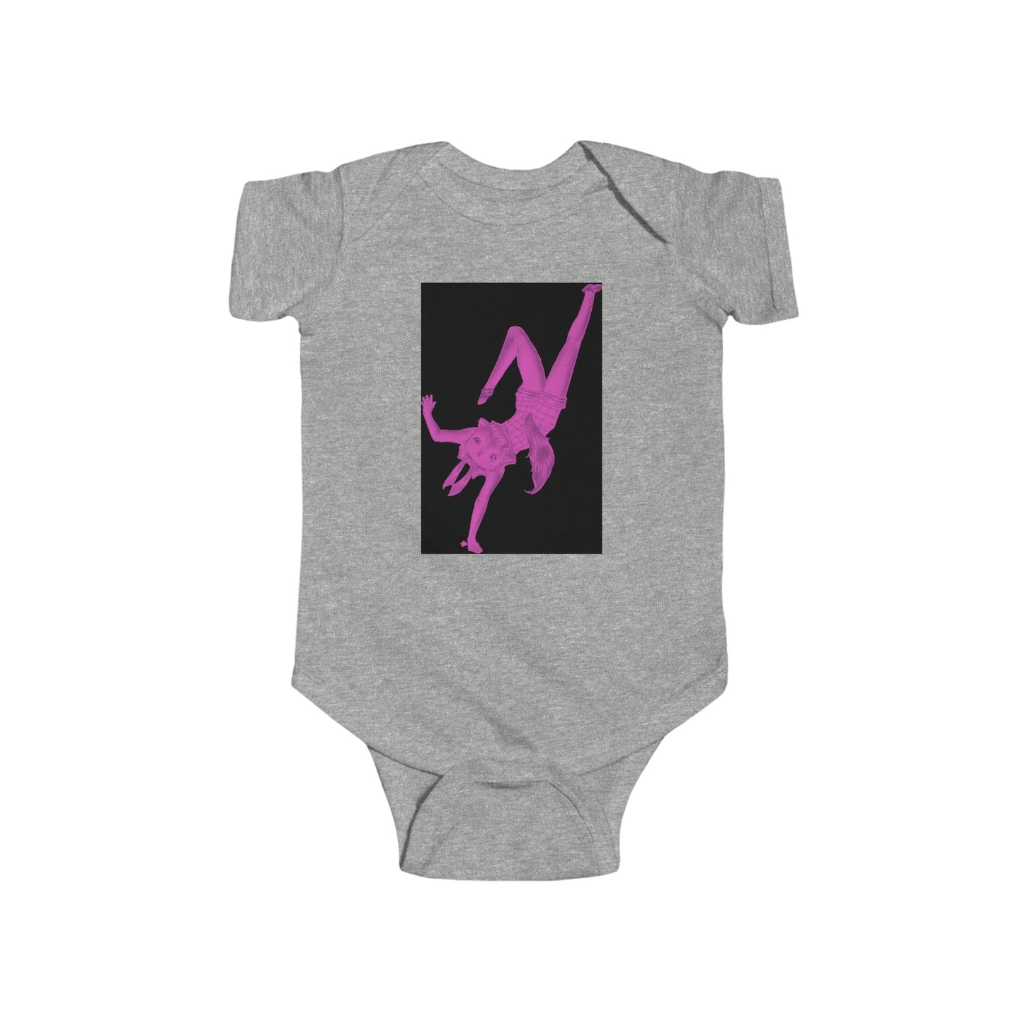 Coco - Dancing Kitties - Cotton Jersey Bodysuit for Dancing Babies