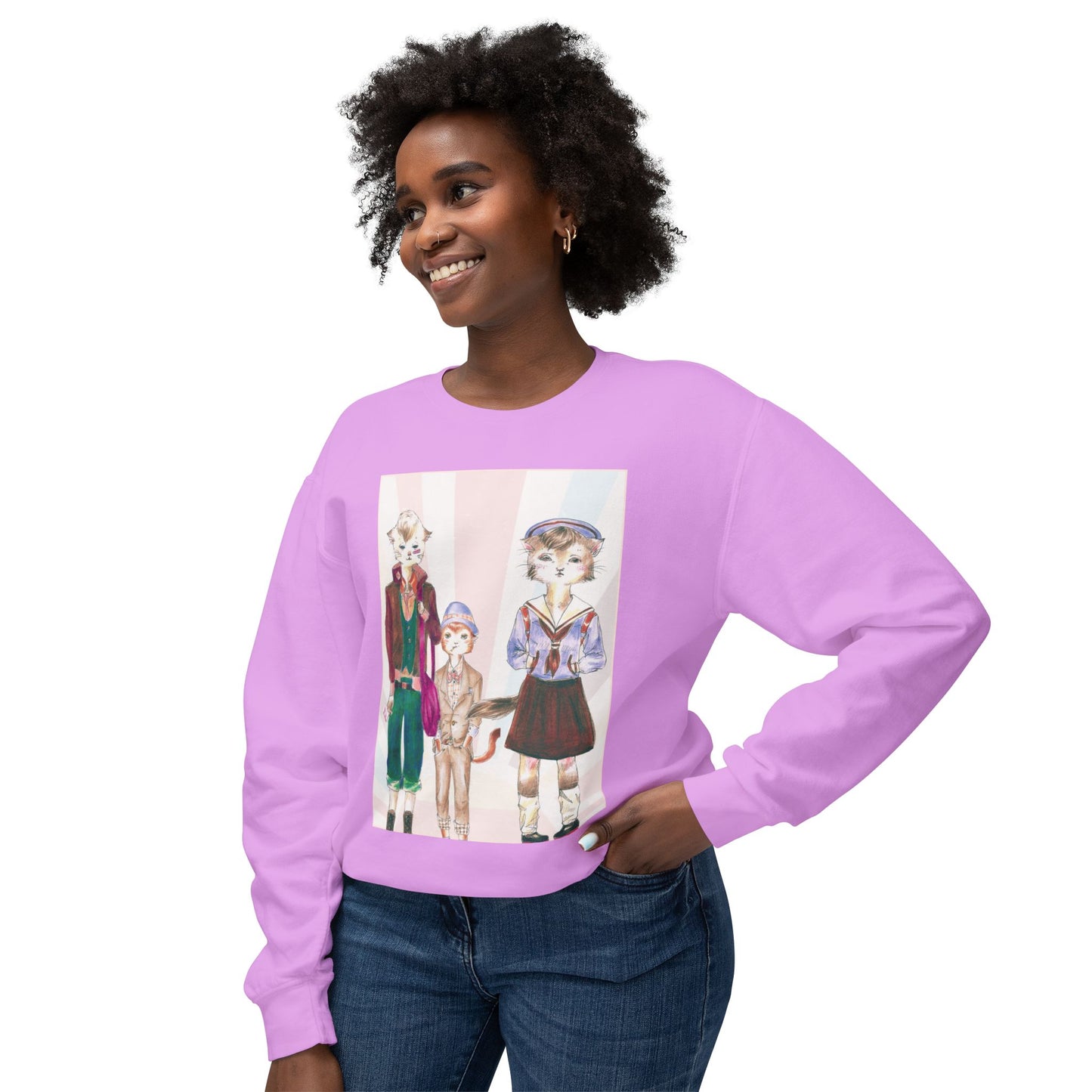 Les Halles Kitties - Cozy Ring-Spun Sweatshirt For Suffragettes