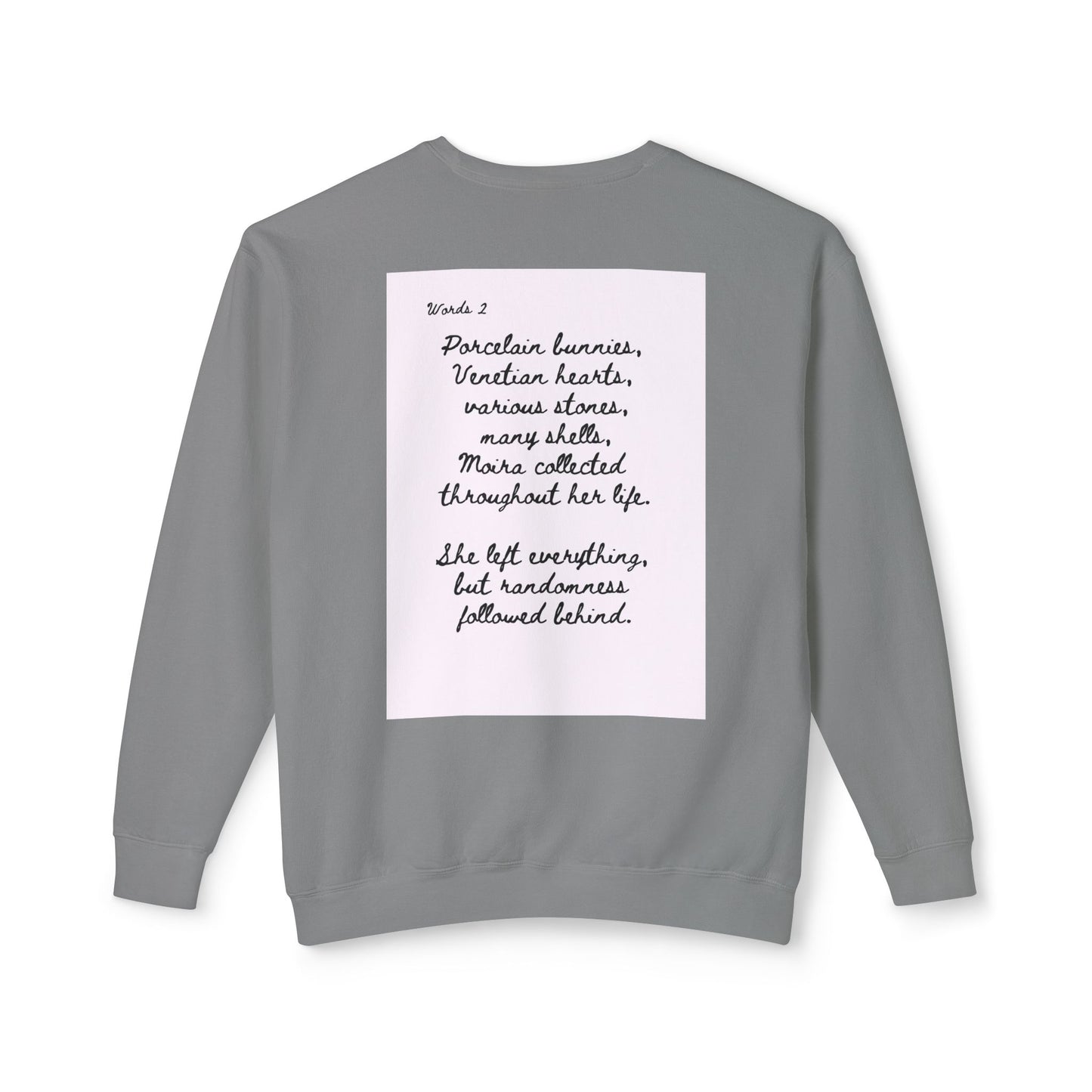 Dark Squiggles & Prose 2 by R. Gallay - Cozy Unisex Crewneck Sweatshirt For Days of Ennui