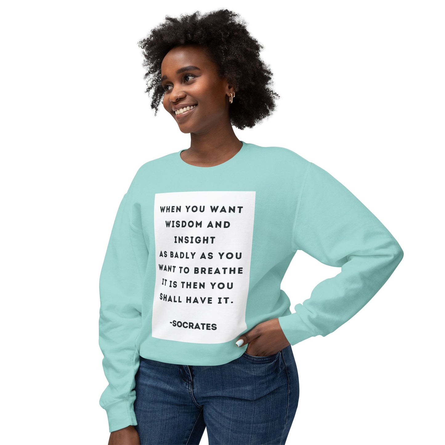 Socrates - Wisdom - Cozy Ring-Spun Sweatshirt For Suffragettes