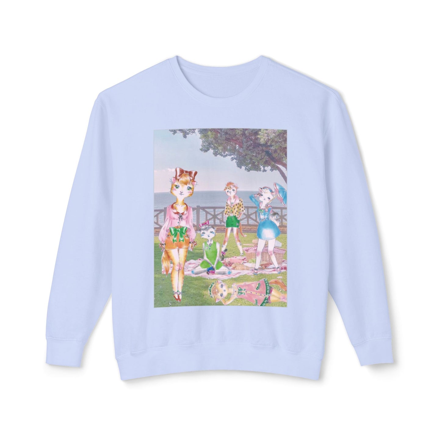 Sunday In The Park With The Anarkitties - Cozy Ring-Spun Sweatshirt For Suffragettes