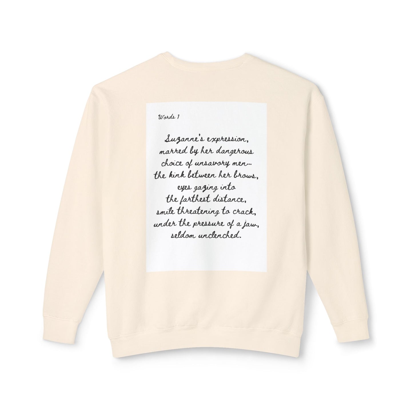 Dark Squiggles & Prose 1 by R. Gallay - Cozy Unisex Crewneck Sweatshirt For Days of Ennui