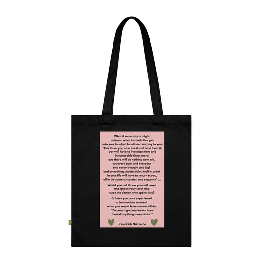 Amor Fati - Never Have I Heard Anything More Divine - Organic Cotton Tote Bag For Days Of Ennui