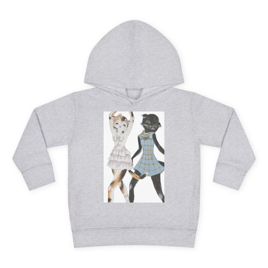 LouLou & Cyd - Dancing Kitties -Cozy Pullover Fleece Hoodie for Curious Kids