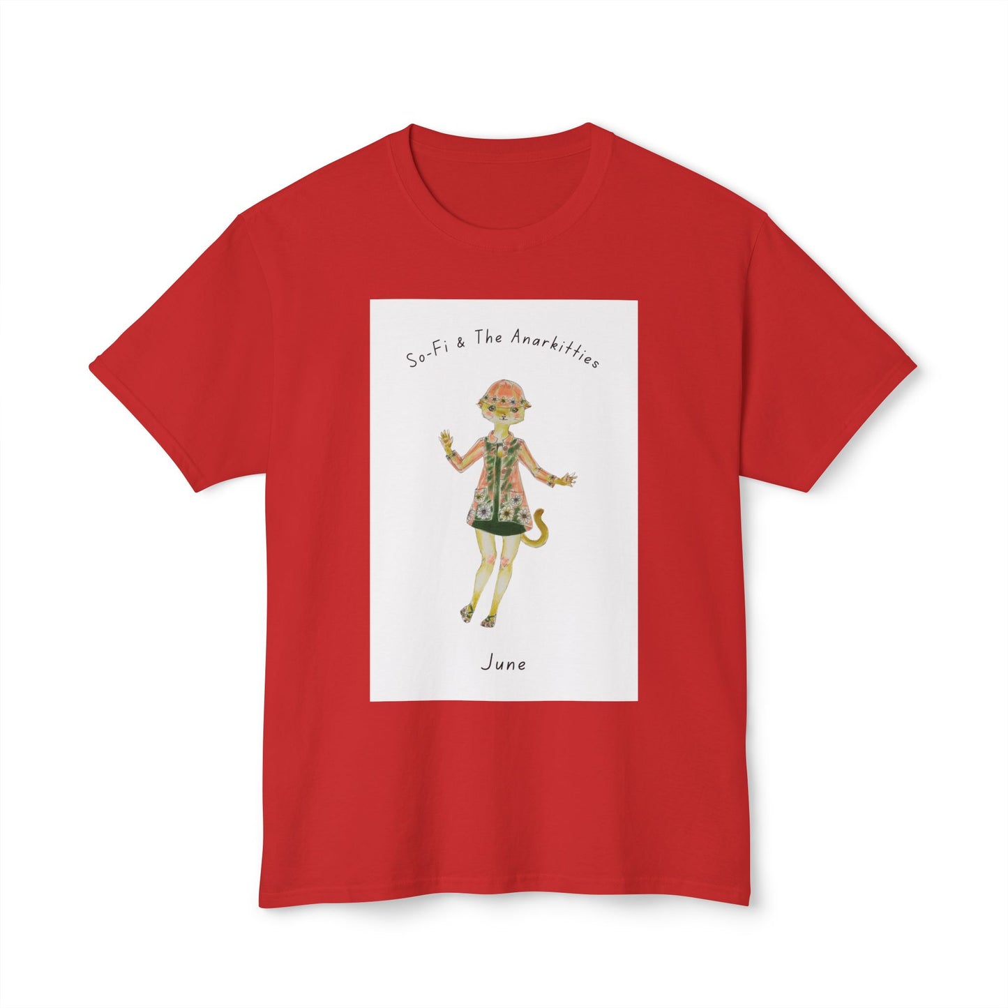 June of So-Fi & The Anarkitties - Cozy Cotton Tee for Everyday and Beyond