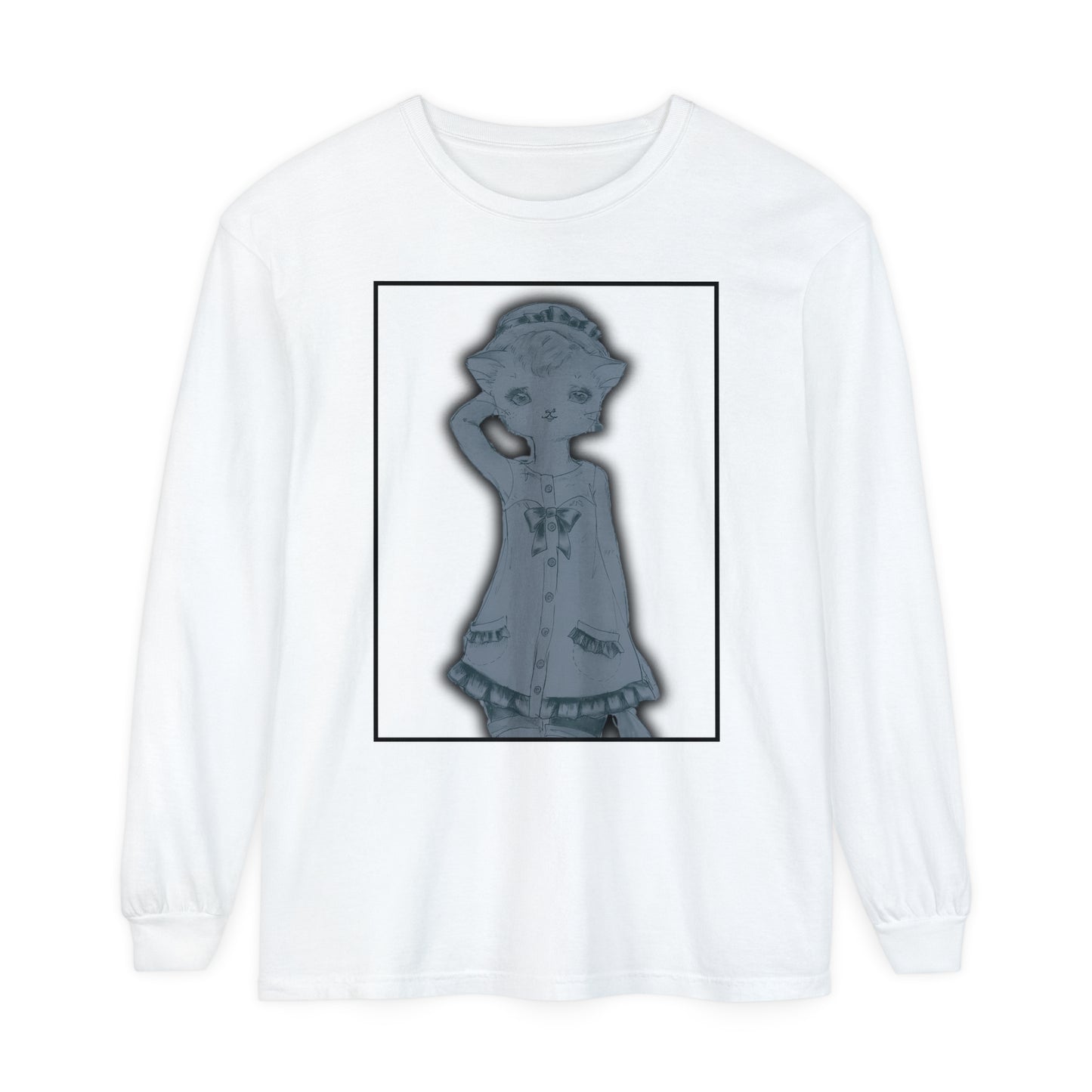 Ghost Cats of Venice - Winter is Upon Us - Cozy Ring-Spun Cotton Jersey Long Sleeve Tee