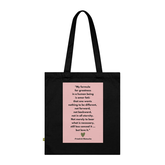 Amor Fati - Formula For Greatness - Organic Cotton Tote Bag For Days Of Ennui