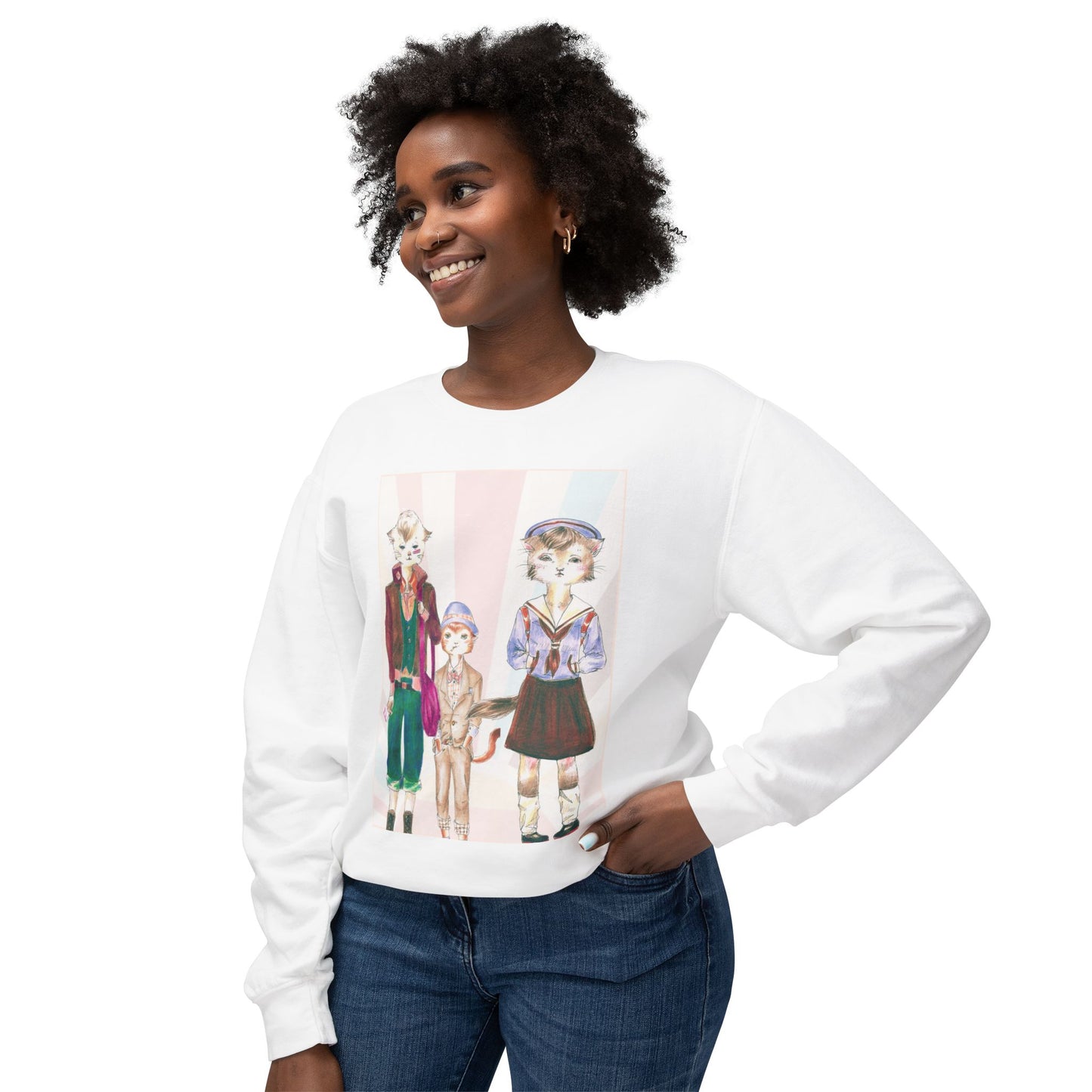 Les Halles Kitties - Cozy Ring-Spun Sweatshirt For Suffragettes