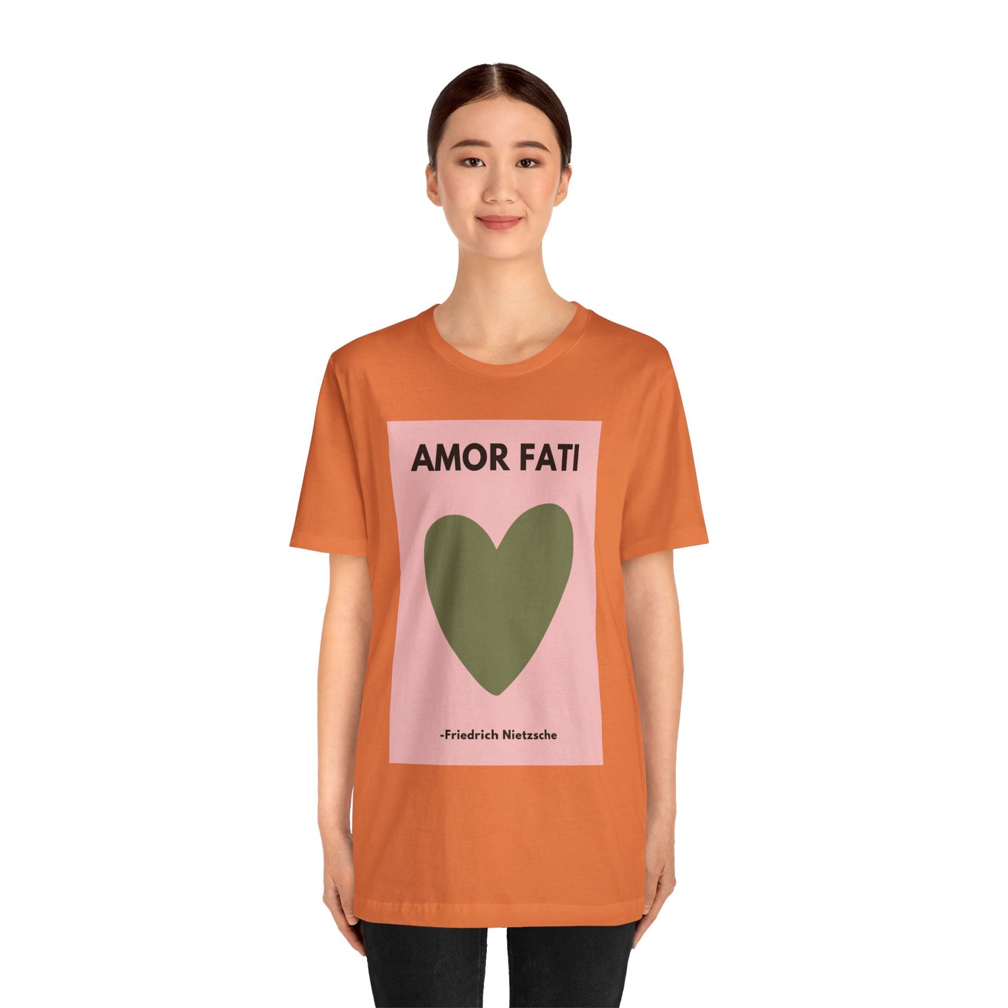 Amor Fati - Amor Fati - Love of Fate- - Slinky Ring-Spun Unisex Jersey Short Sleeve Tee