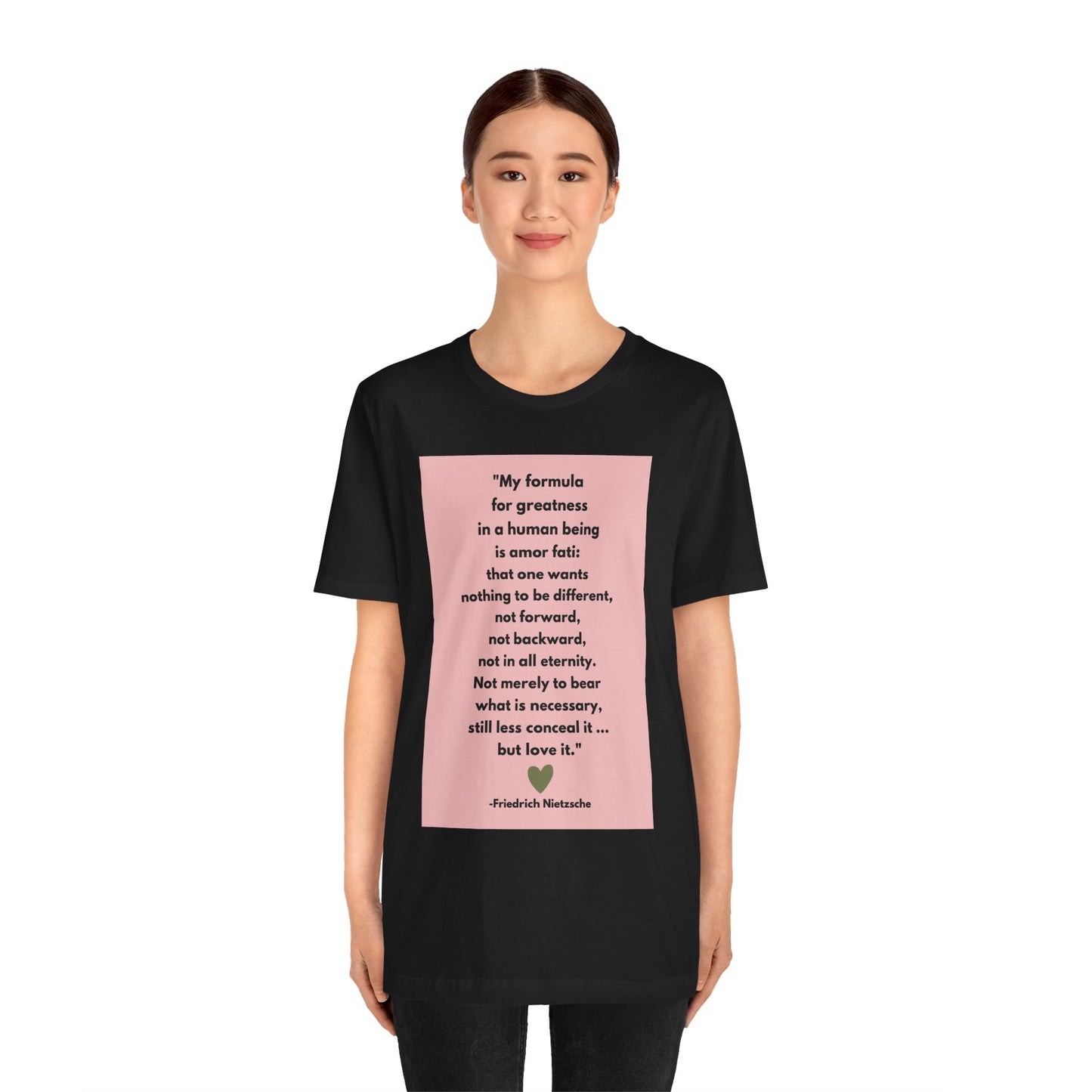 Amor Fati - Formula For Greatness - Slinky Ring-Spun Unisex Jersey Short Sleeve Tee