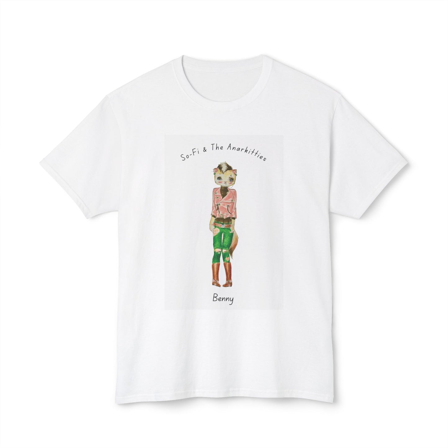 Benny of So-Fi & The Anarkitties - Cozy Cotton Tee for Everyday and Beyond