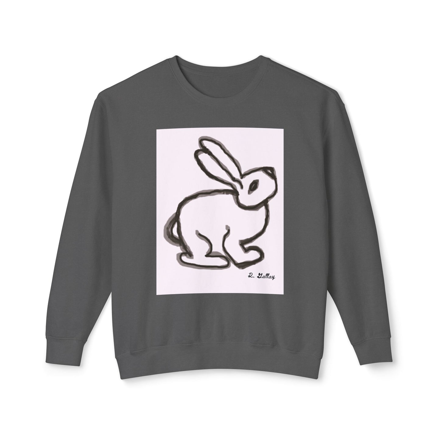 Dark Squiggles & Prose 2 by R. Gallay - Cozy Unisex Crewneck Sweatshirt For Days of Ennui