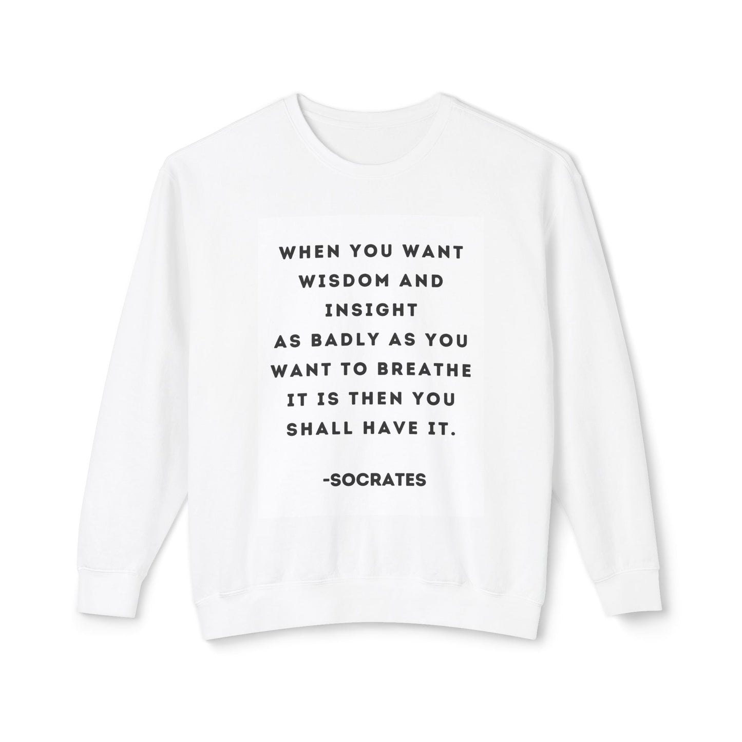 Socrates - Wisdom - Cozy Ring-Spun Sweatshirt For Suffragettes