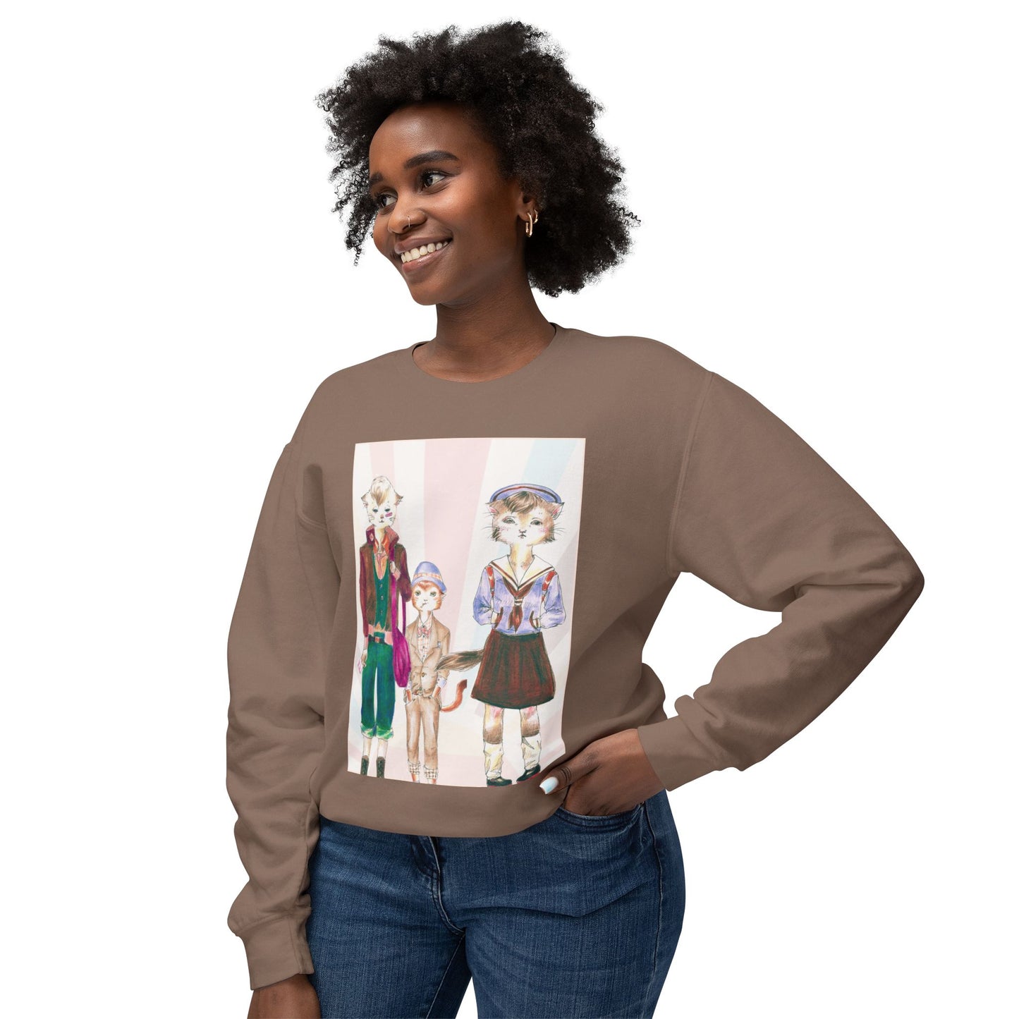 Les Halles Kitties - Cozy Ring-Spun Sweatshirt For Suffragettes