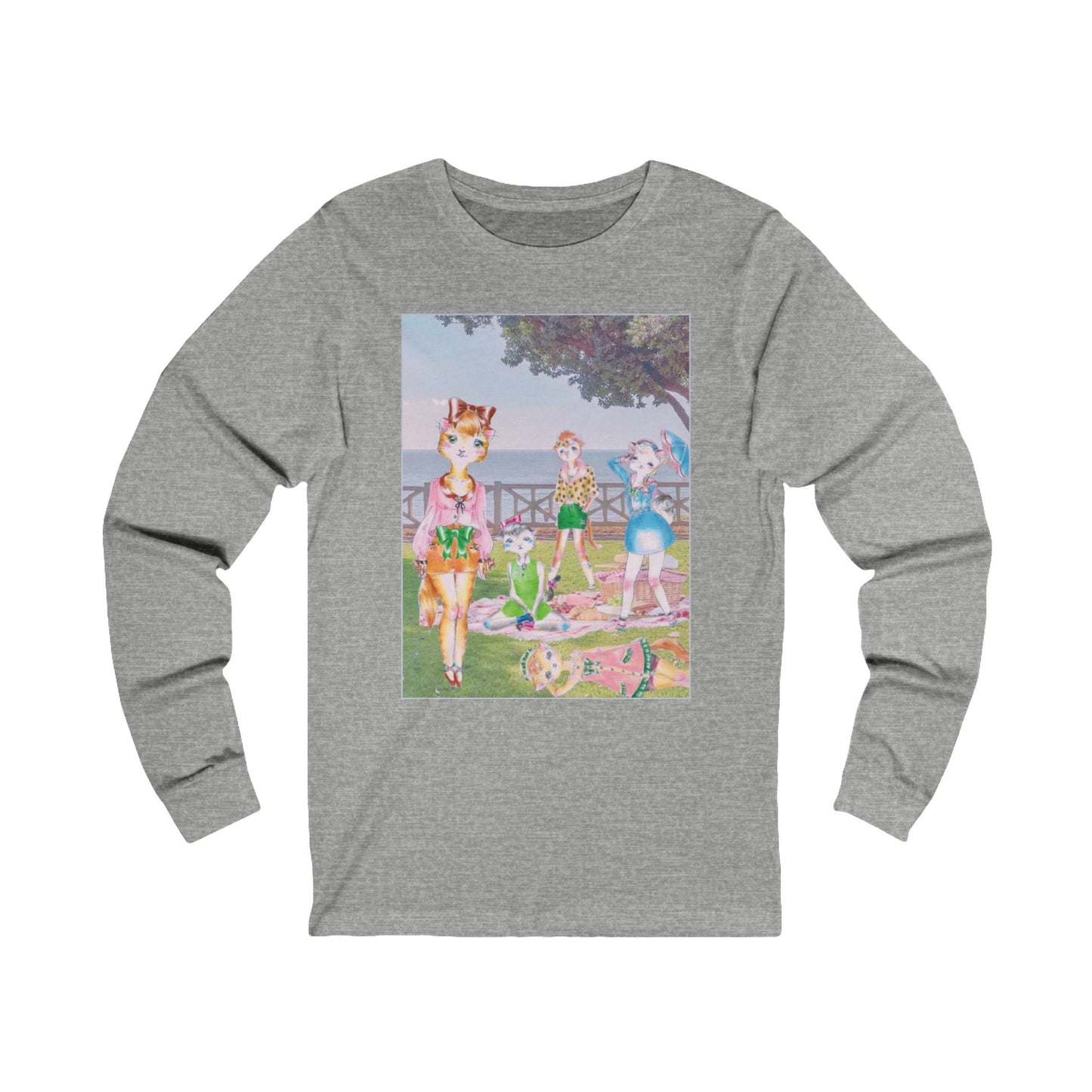 Sunday In The Park With The Anarkitties - Winter is Upon Us - Cozy Ring-Spun Cotton Jersey Long Sleeve Tee