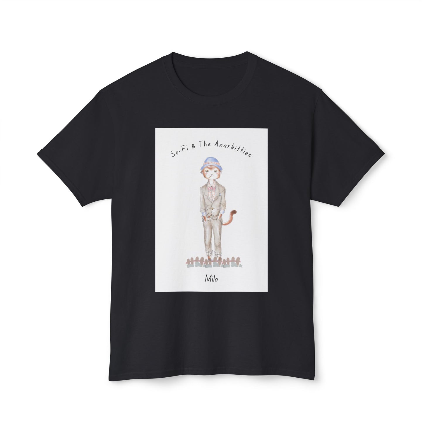 Milo of So-Fi & The Anarkitties - Cozy Cotton Tee for Everyday and Beyond