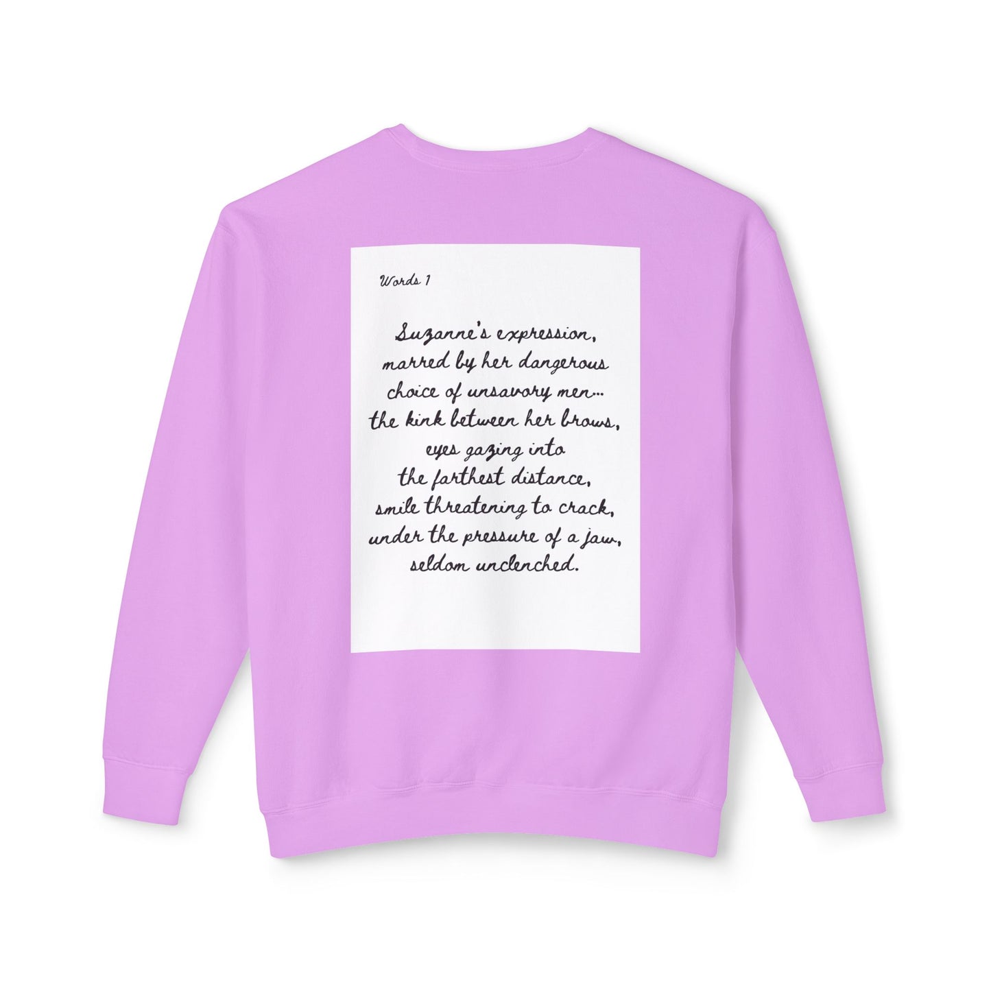 Dark Squiggles & Prose 1 by R. Gallay - Cozy Unisex Crewneck Sweatshirt For Days of Ennui