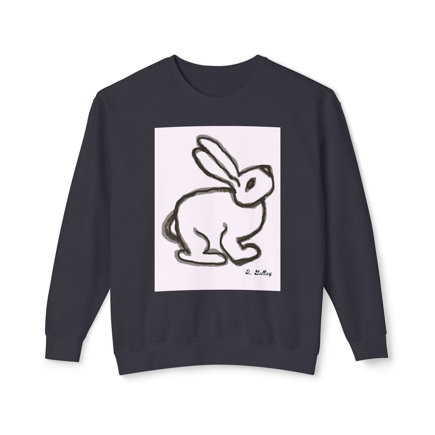 Dark Squiggles & Prose 2 by R. Gallay - Cozy Unisex Crewneck Sweatshirt For Days of Ennui