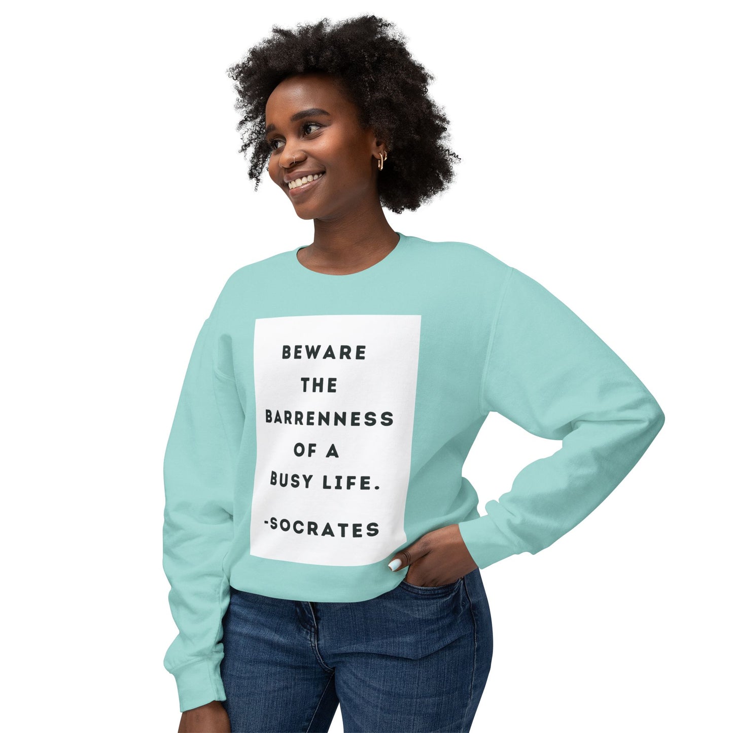 Socrates - Beware - Cozy Ring-Spun Sweatshirt For Suffragettes