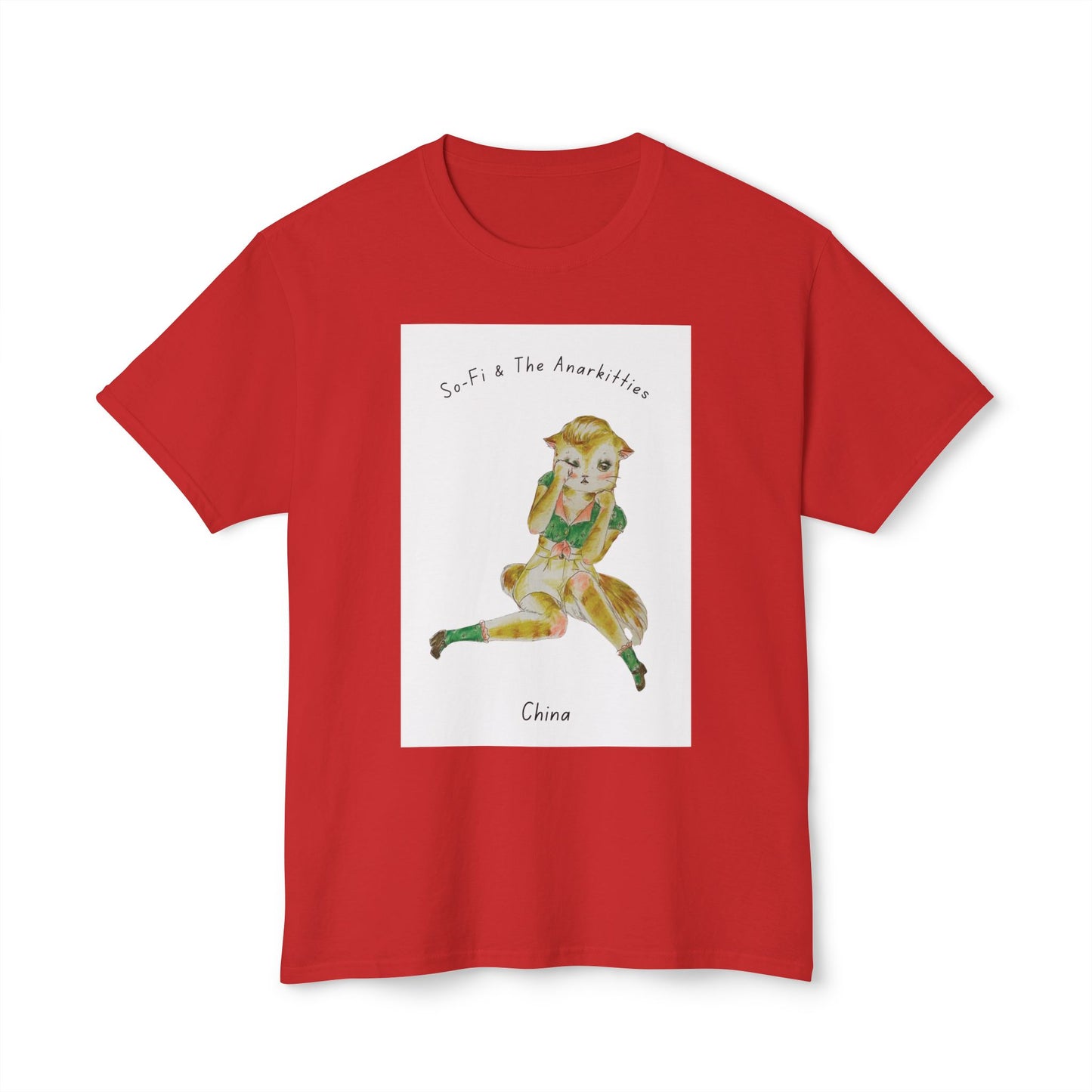 China of So-Fi & The Anarkitties - Cozy Cotton Tee for Everyday and Beyond