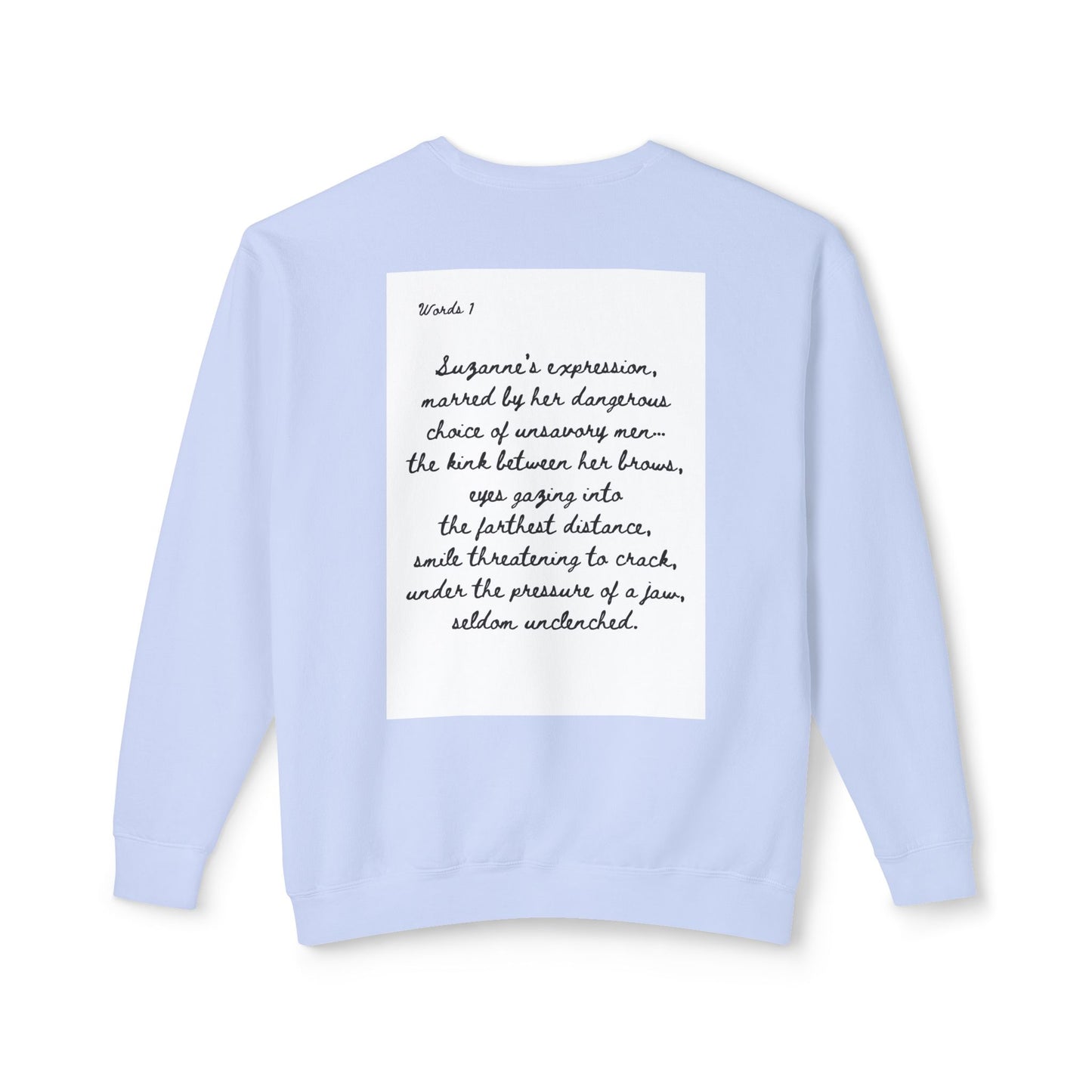 Dark Squiggles & Prose 1 by R. Gallay - Cozy Unisex Crewneck Sweatshirt For Days of Ennui