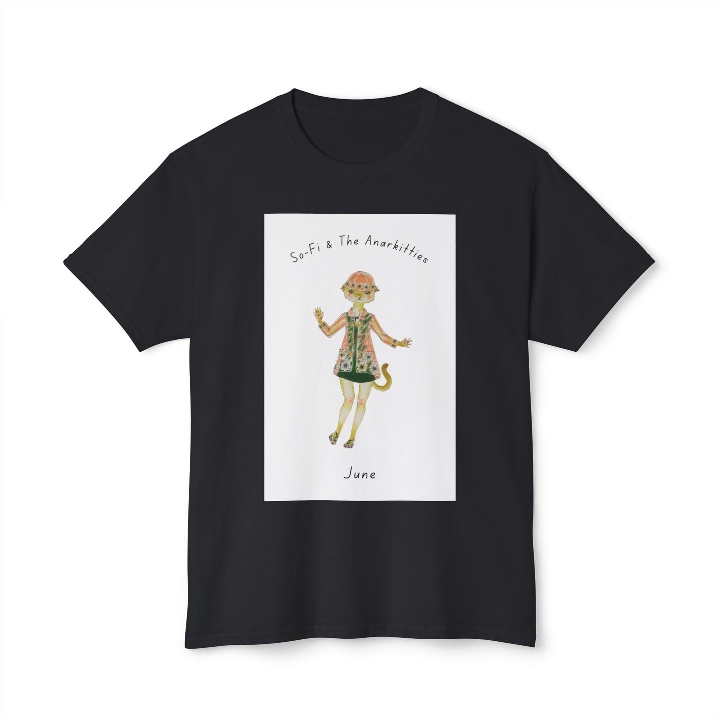 June of So-Fi & The Anarkitties - Cozy Cotton Tee for Everyday and Beyond