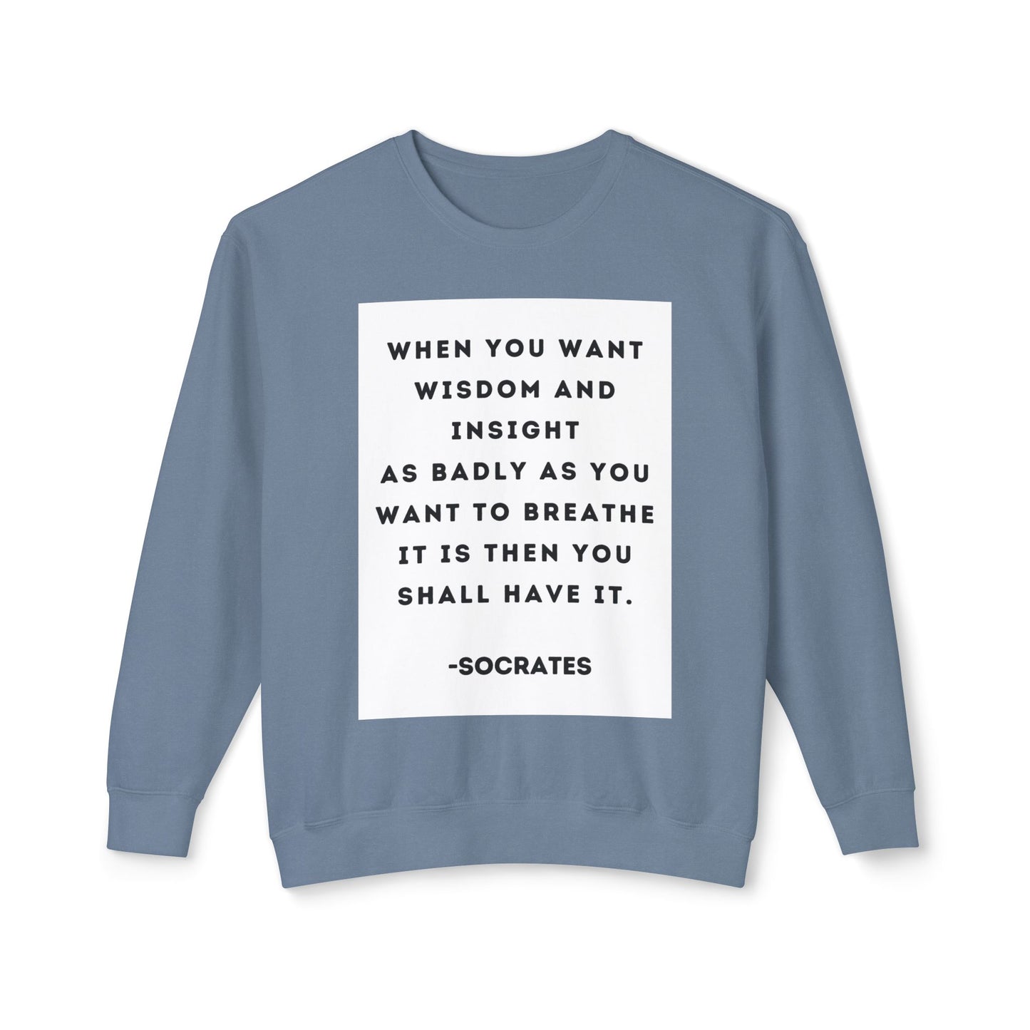 Socrates - Wisdom - Cozy Ring-Spun Sweatshirt For Suffragettes