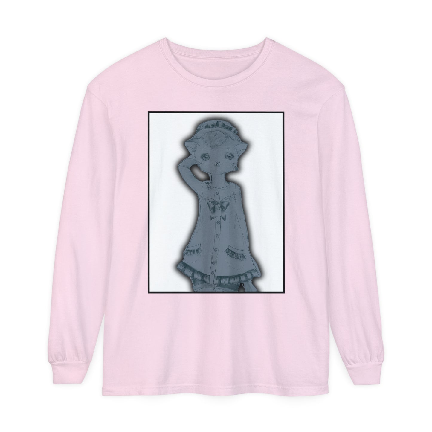 Ghost Cats of Venice - Winter is Upon Us - Cozy Ring-Spun Cotton Jersey Long Sleeve Tee