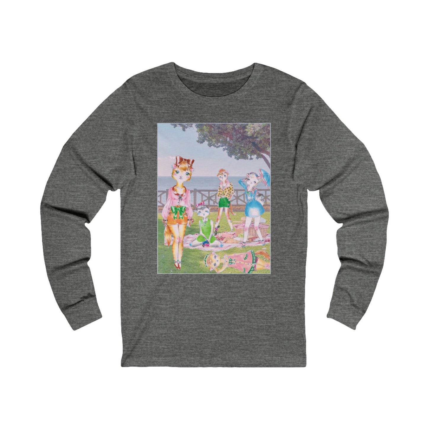 Sunday In The Park With The Anarkitties - Winter is Upon Us - Cozy Ring-Spun Cotton Jersey Long Sleeve Tee