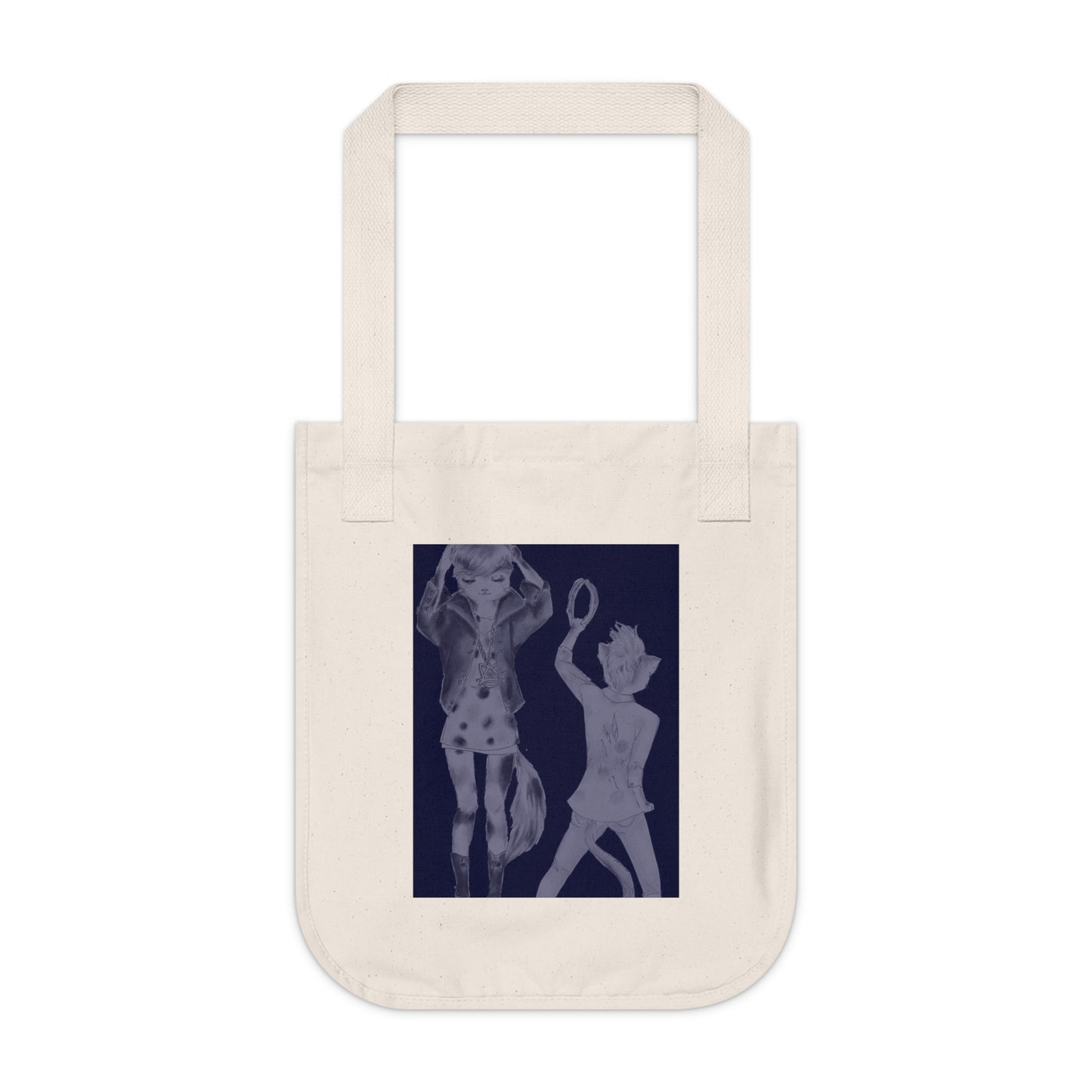 Rock On, Goth Girl Kitties - Organic Canvas Tote Bag for the Revolution