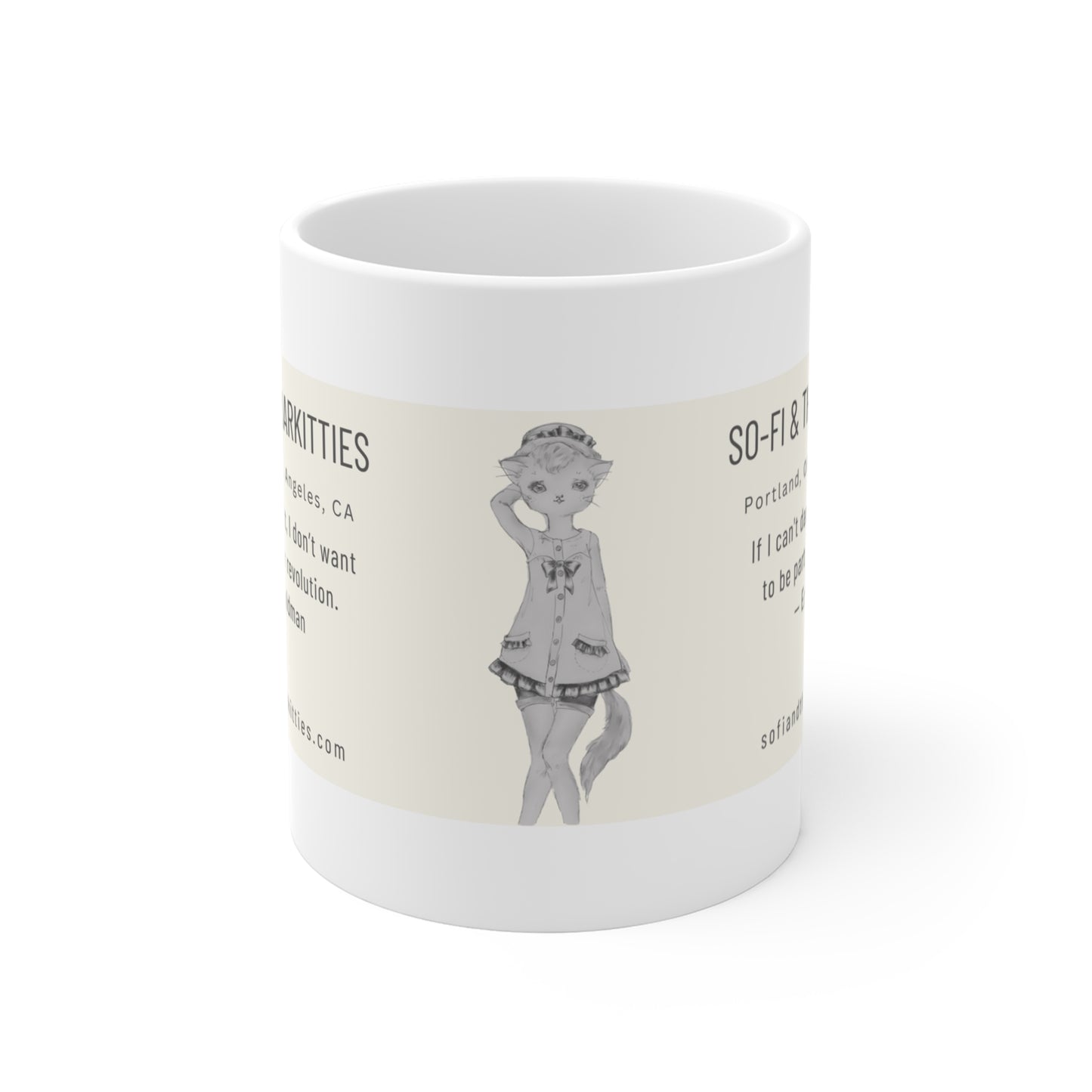 So-Fi & The Anarkitties - Troika Branded Morning Coffee Mug 11oz