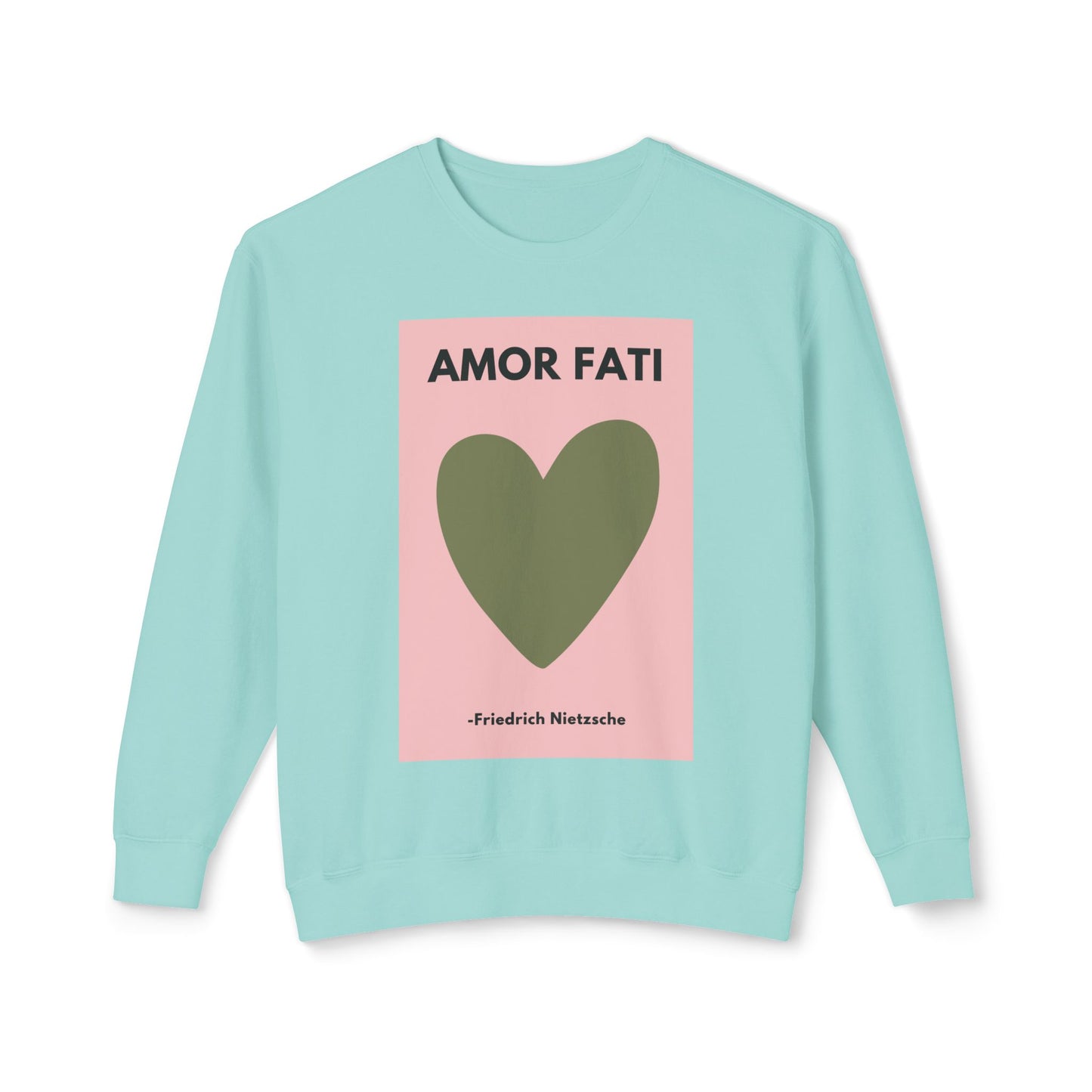 Amor Fati - Amor Fati - Love of Fate -  Cozy Ring-Spun Sweatshirt For Brooding Existentialists