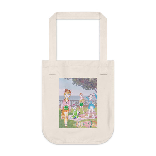 Sunday In The Park With The Anarkitties - Organic Canvas Tote Bag for the Revolution