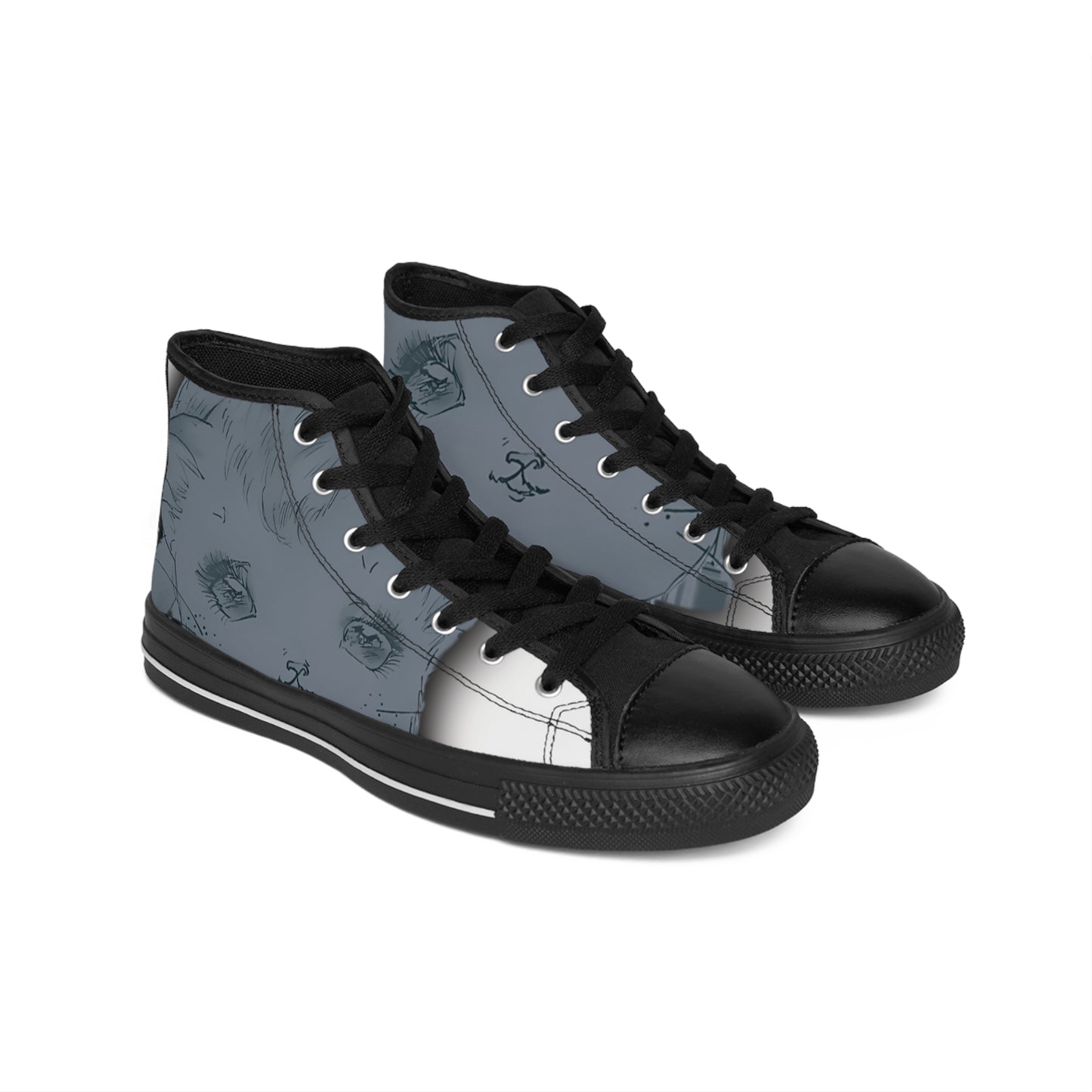 Ghost Cats of Venice - Women's Canvas Boots for Marching