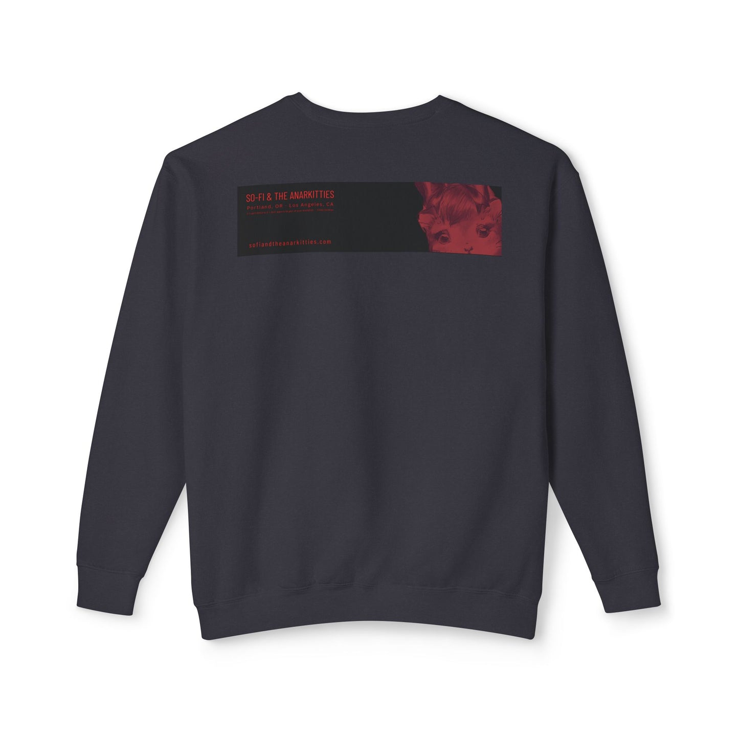 Vermillion Shimmy Kitties - Cozy Ring-Spun Sweatshirt For Suffragettes