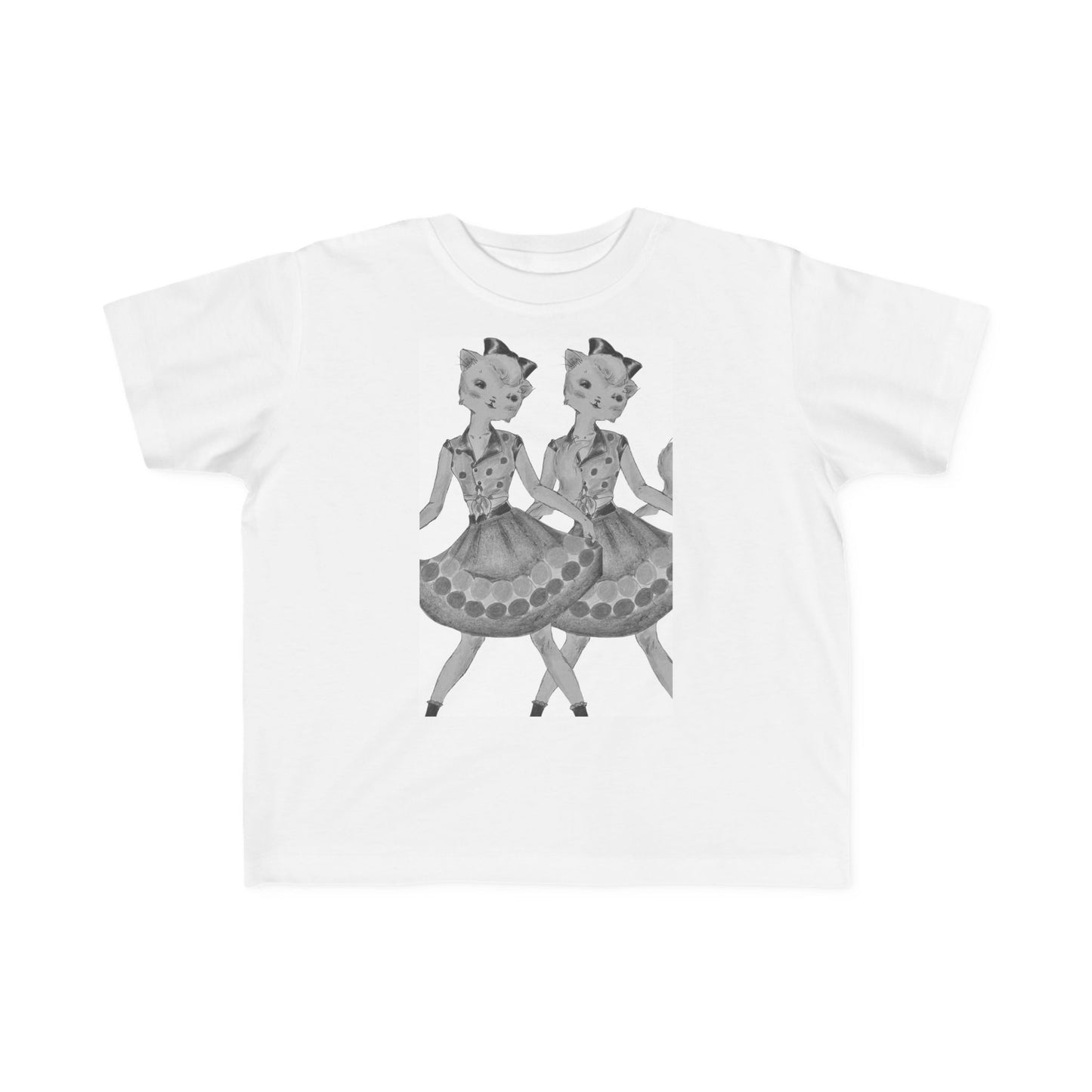 Maddie, Maddie - Dancing Kitties - Toddler's Jersey Tee for Running, Playing & Dancing with Style