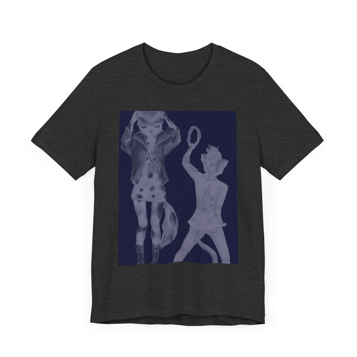 Rock On, Goth Girl Kitties - Cozy, Slinky Light-Weight Ring-Spun Jersey Tee