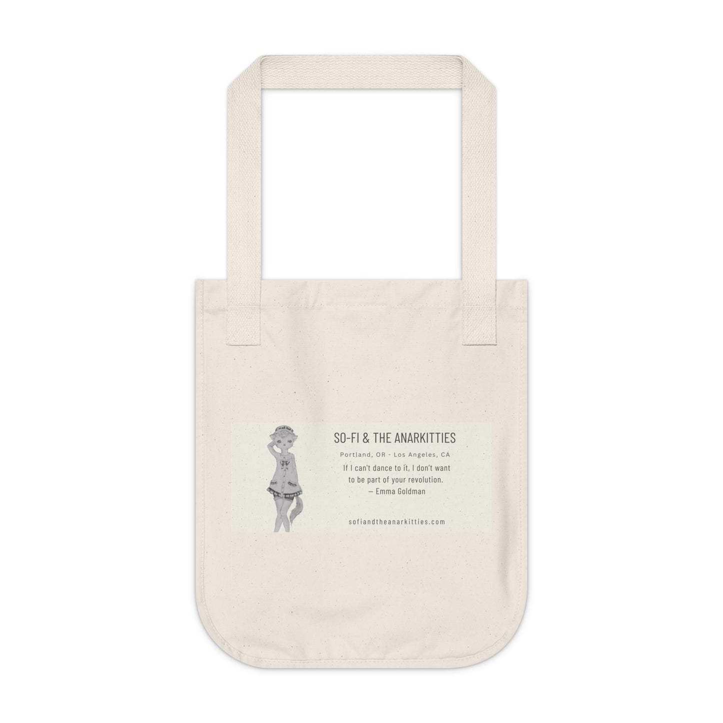 Troika is Judging You - Organic Canvas Tote Bag for the Revolution