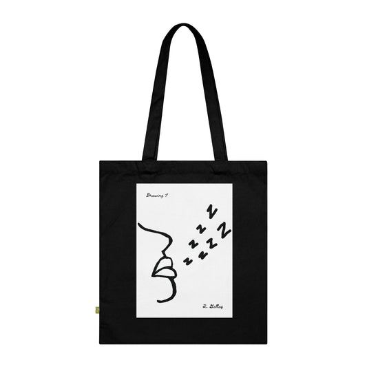 Dark Squiggles & Prose 7 by R. Gallay - Organic Cotton Tote Bag For Days Of Ennui